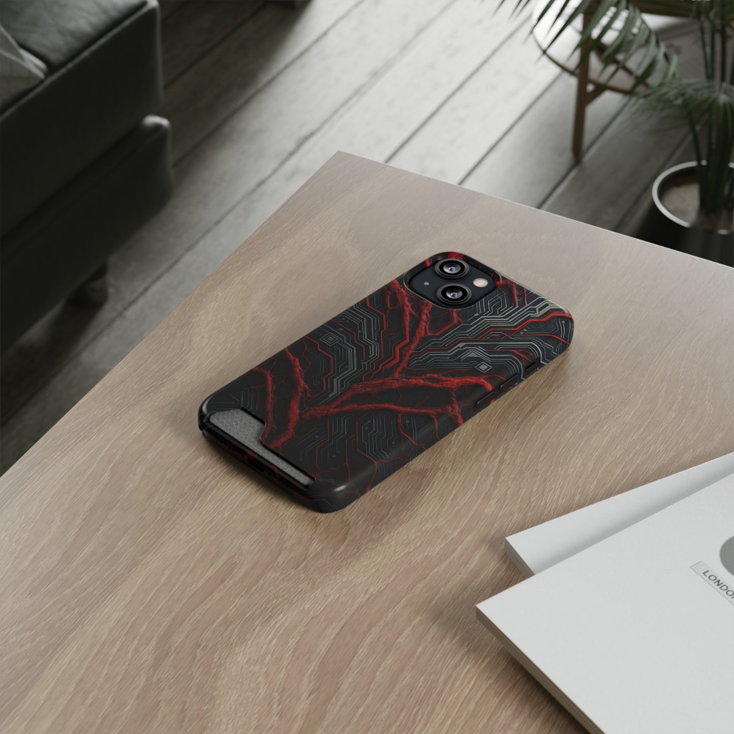 Binary Vein • Apple iPhone 13 • MagSafe® Tough Case with Card Holder