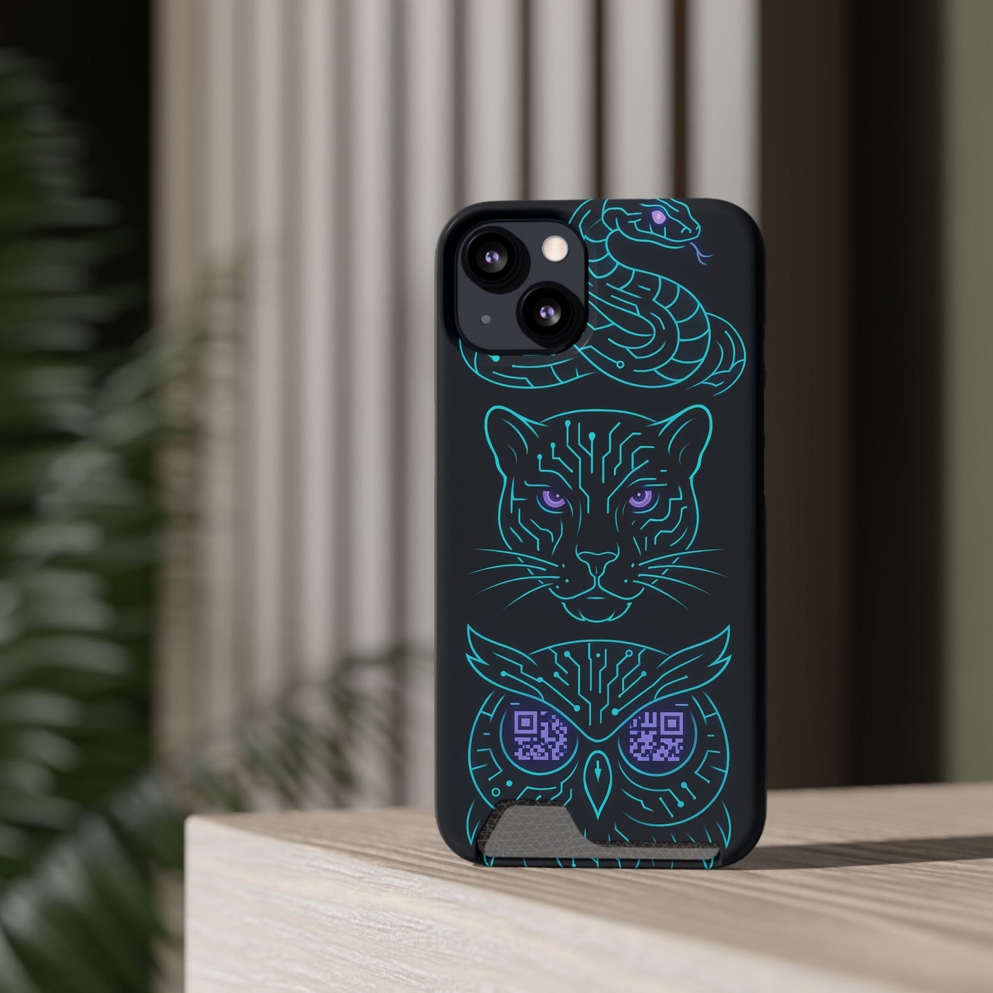 Mystic Midnight • Apple iPhone 13 • MagSafe® Tough Case with Card Holder
