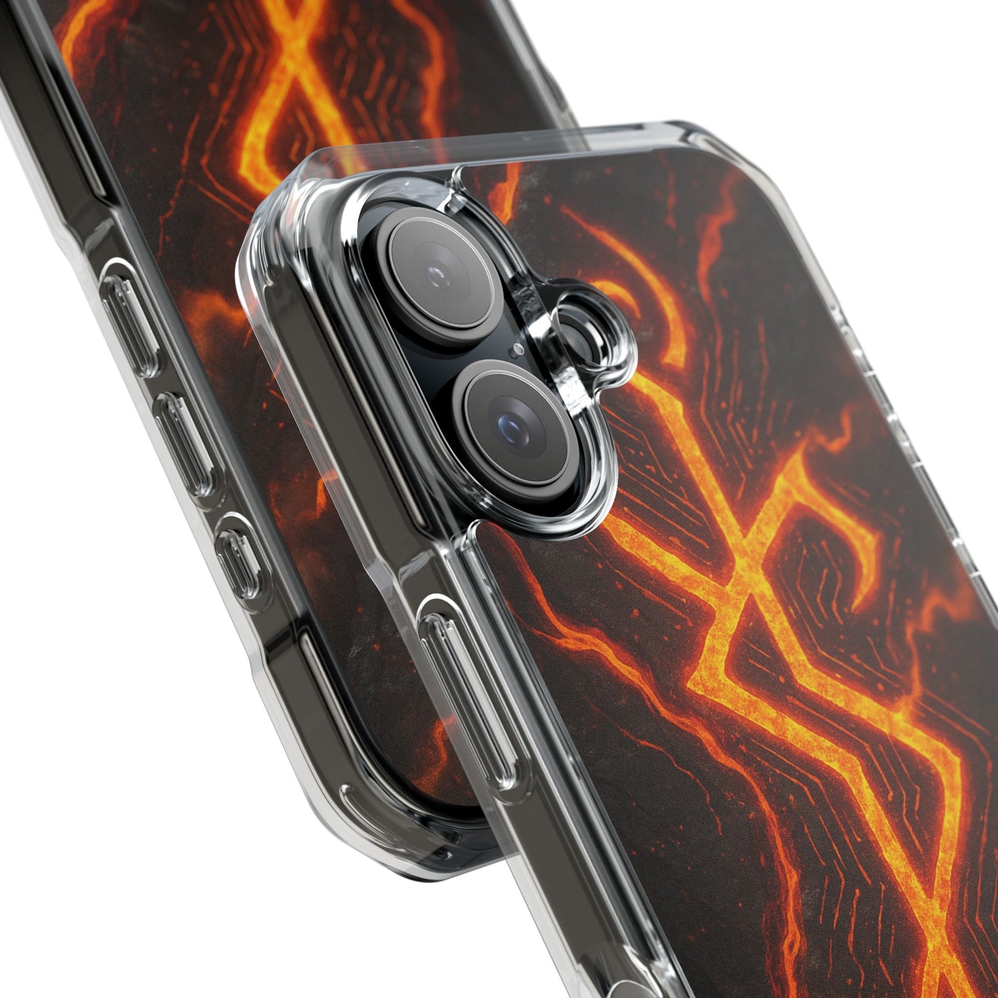 Molten Glyph • Apple iPhone 16 • MagSafe® Clear Case