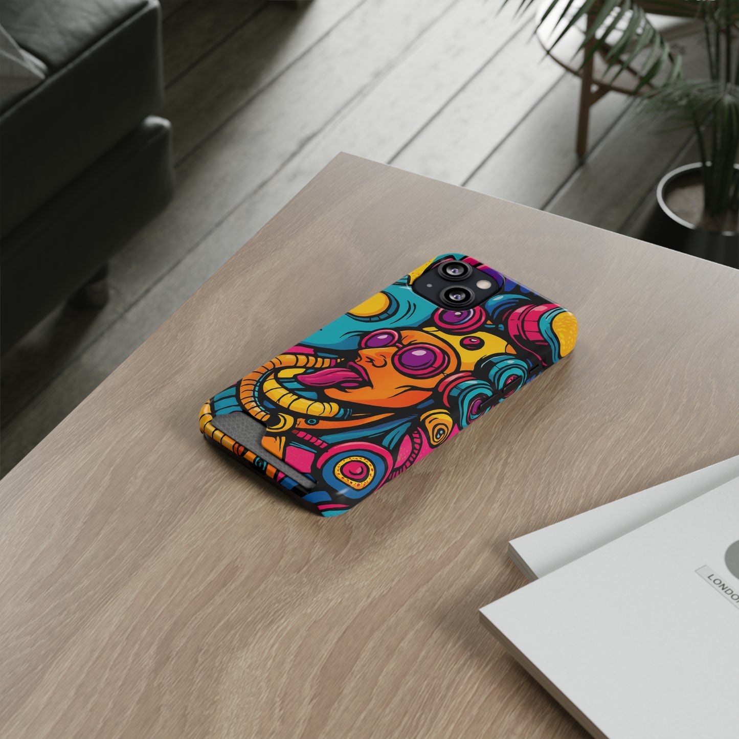Pixel Pop • Apple iPhone 13 • MagSafe® Tough Case with Card Holder