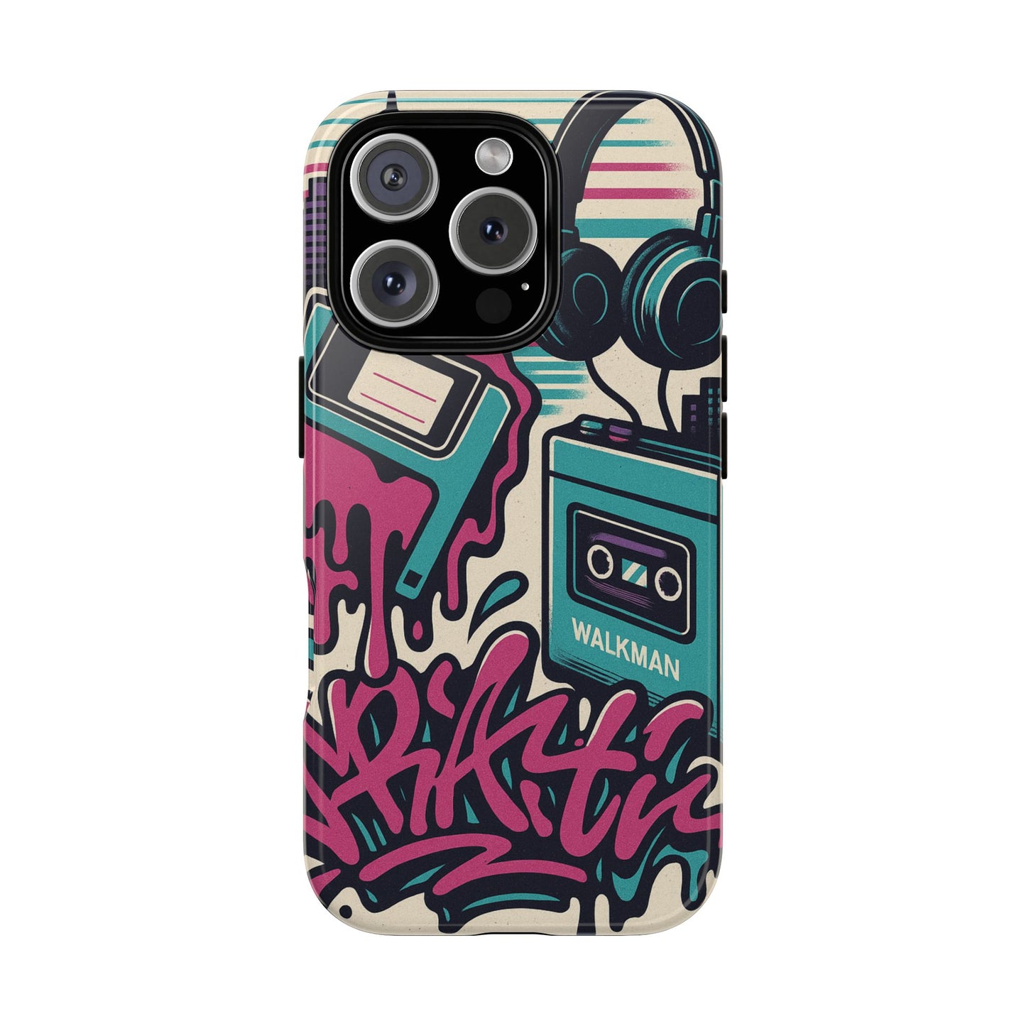 Retro Beats • Apple iPhone 16 • MagSafe® Magnetic Tough Case