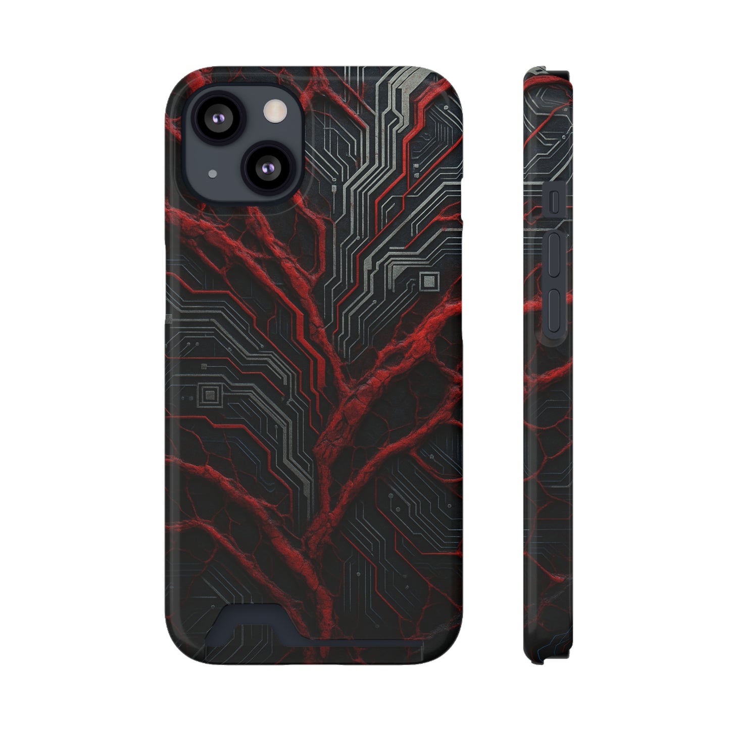 Binary Vein • Apple iPhone 13 • MagSafe® Tough Case with Card Holder