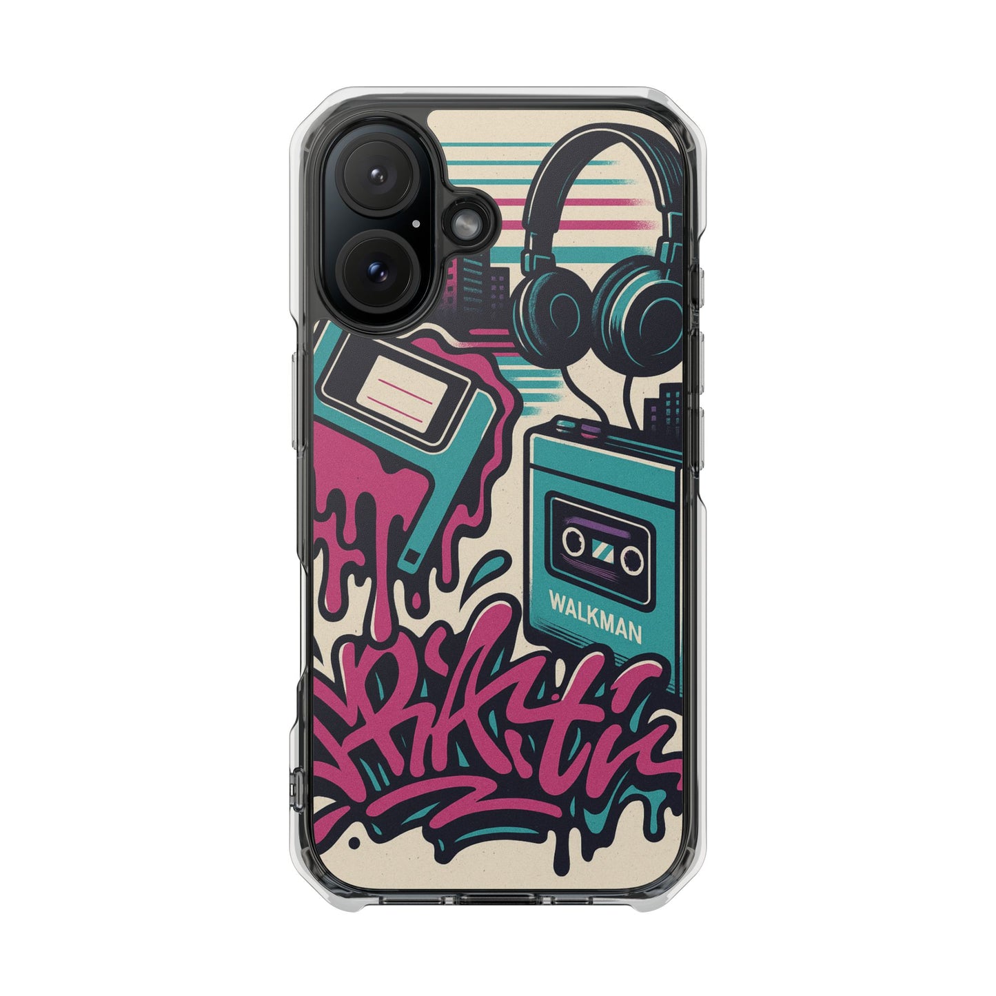 Retro Beats • Apple iPhone 16 • MagSafe® Clear Case
