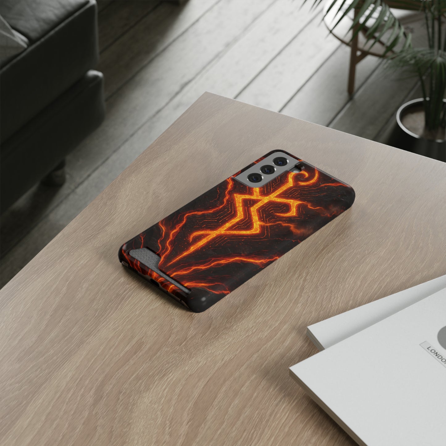 Molten Glyph • Samsung Galaxy S21 • MagSafe® Tough Case with Card Holder