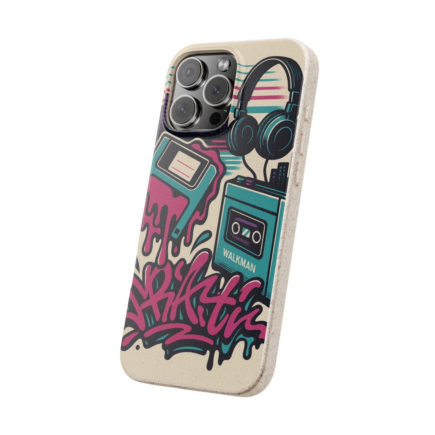 Retro Beats • Apple iPhone 16 Eco-Friendly Phone Case