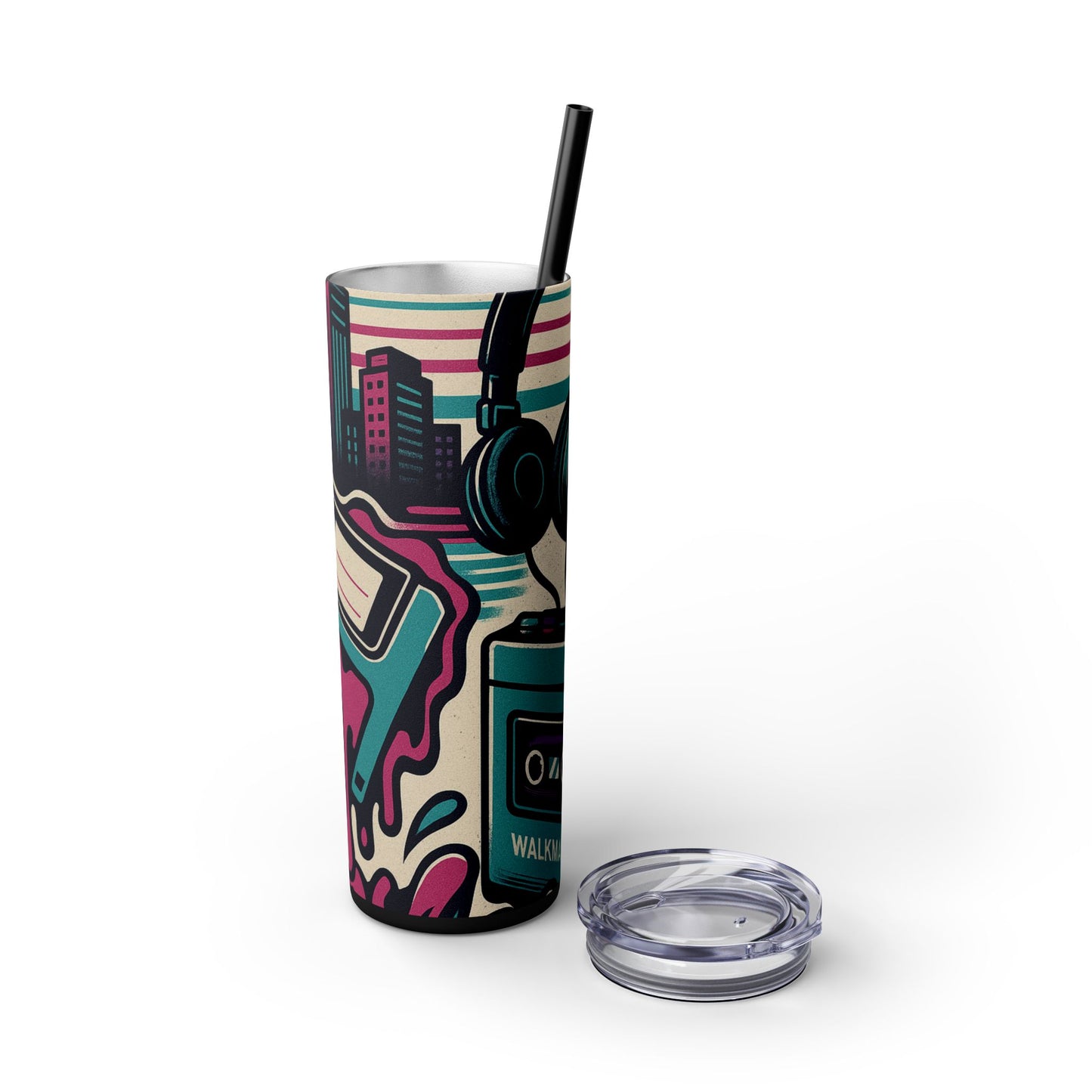 Retro Beats • Skinny Tumbler 20 Oz