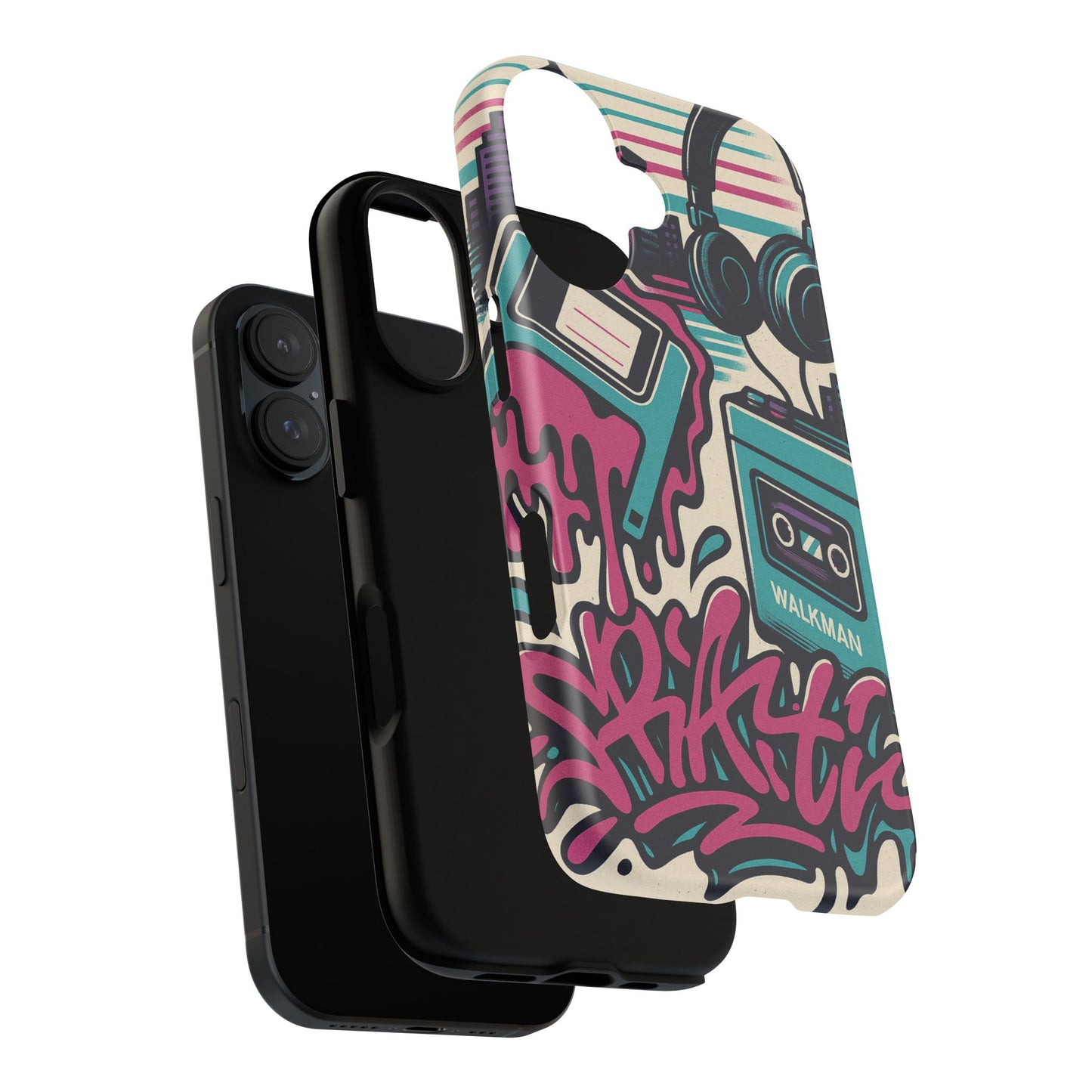Retro Beats • Apple iPhone 16 • MagSafe® Magnetic Tough Case