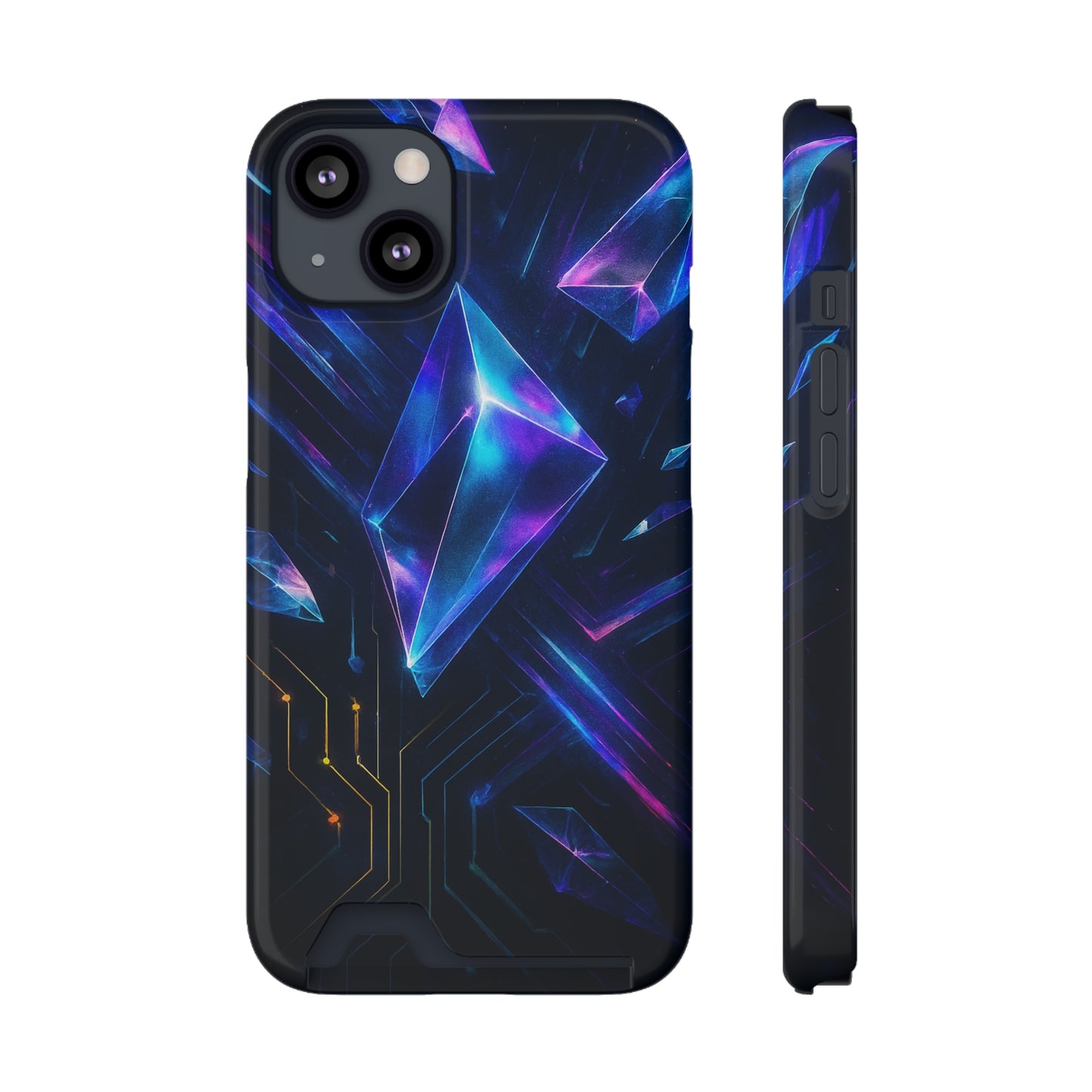 Circuit Shard • Apple iPhone 13 • MagSafe® Tough Case with Card Holder