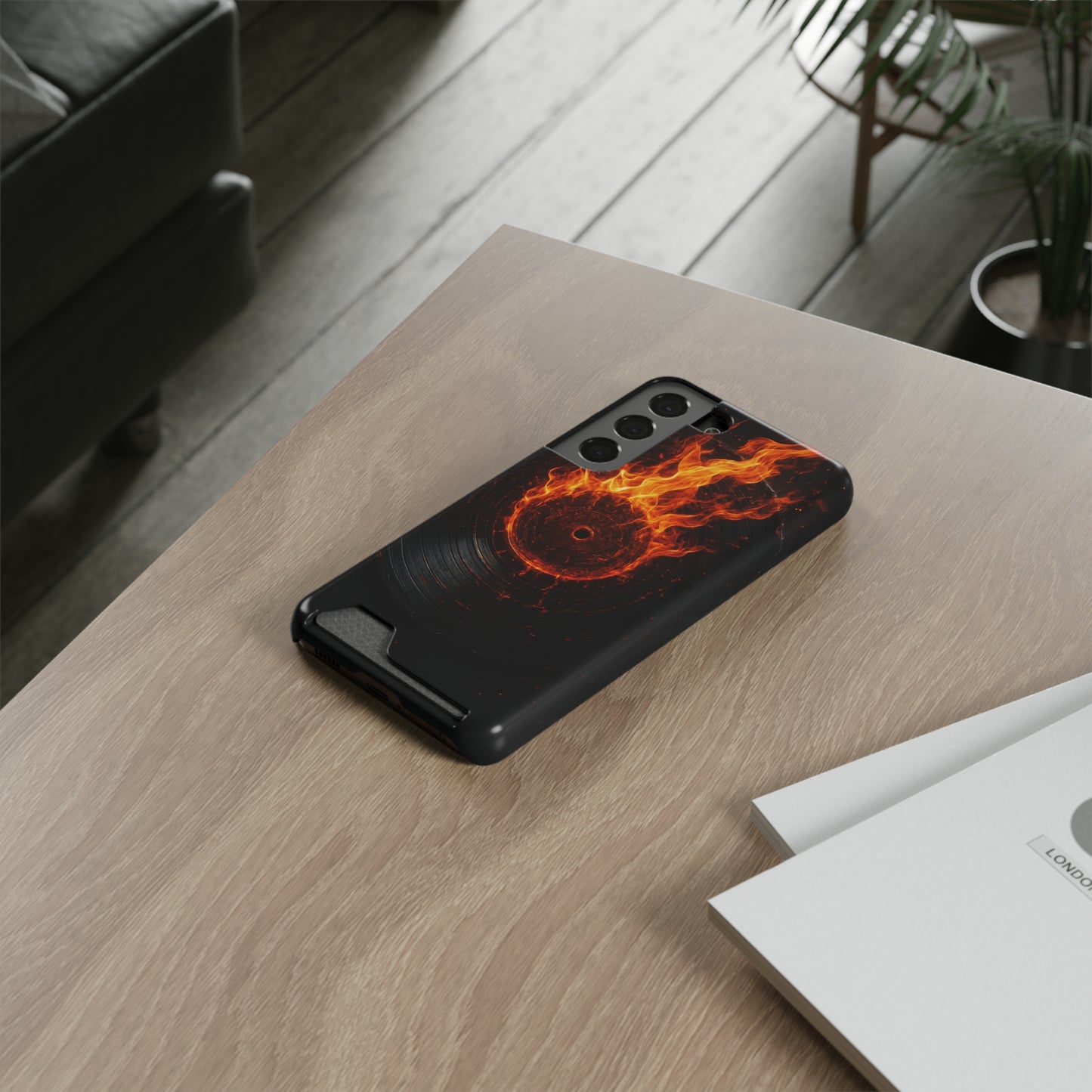 Vinyl Inferno • Samsung Galaxy S22 • MagSafe® Tough Case with Card Holder