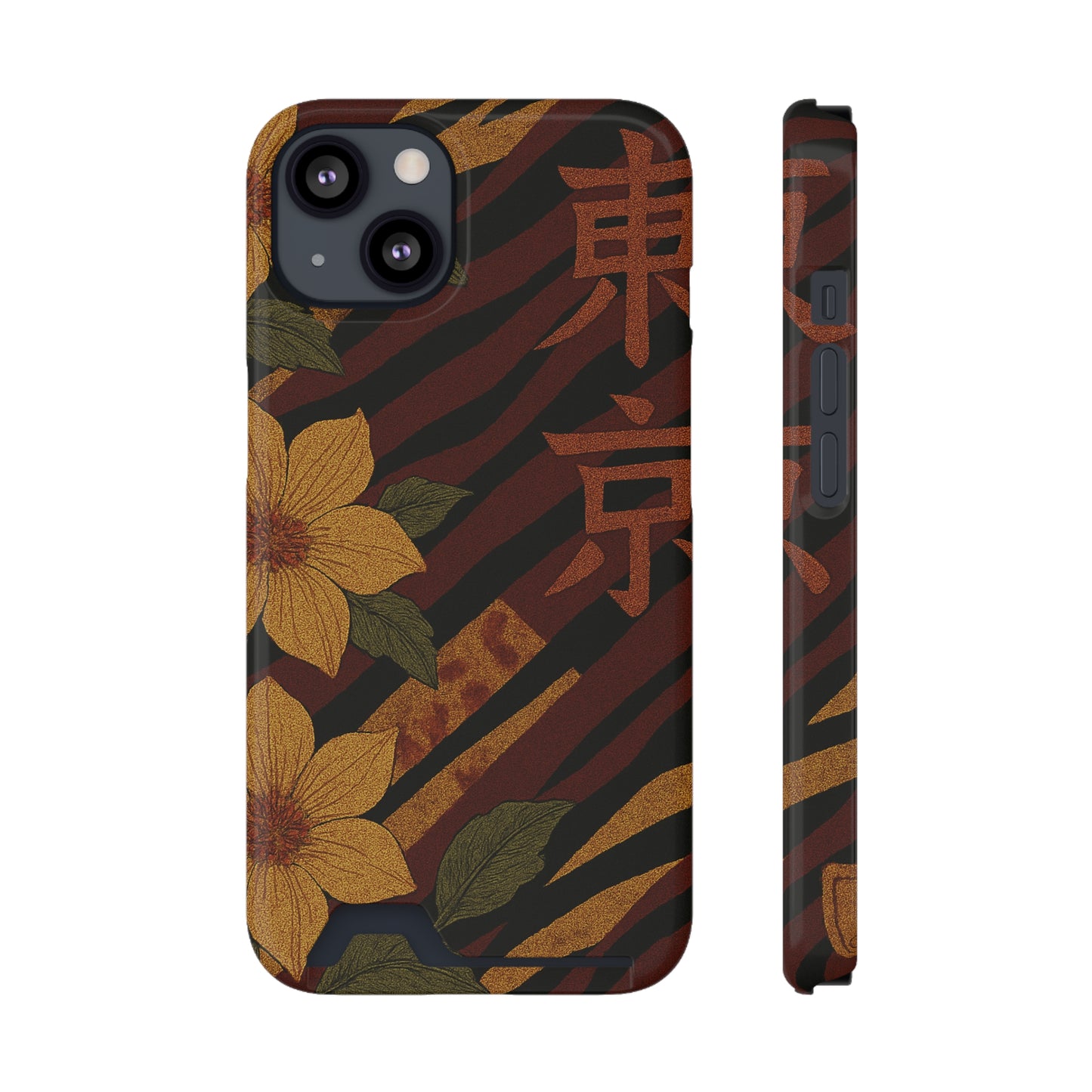 Tiger Petal • Apple iPhone 13 • MagSafe® Tough Case with Card Holder