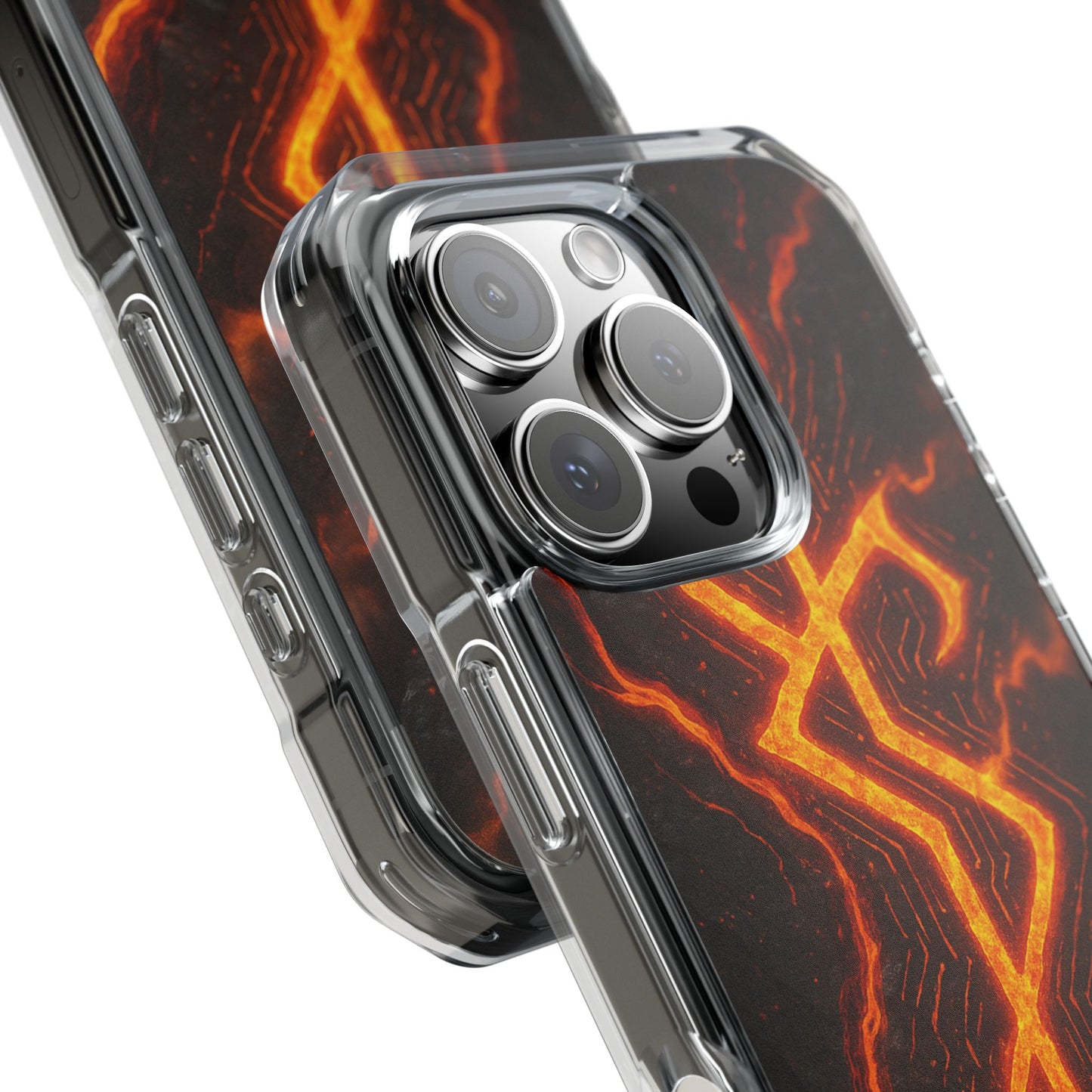 Molten Glyph • Apple iPhone 16 • MagSafe® Clear Case