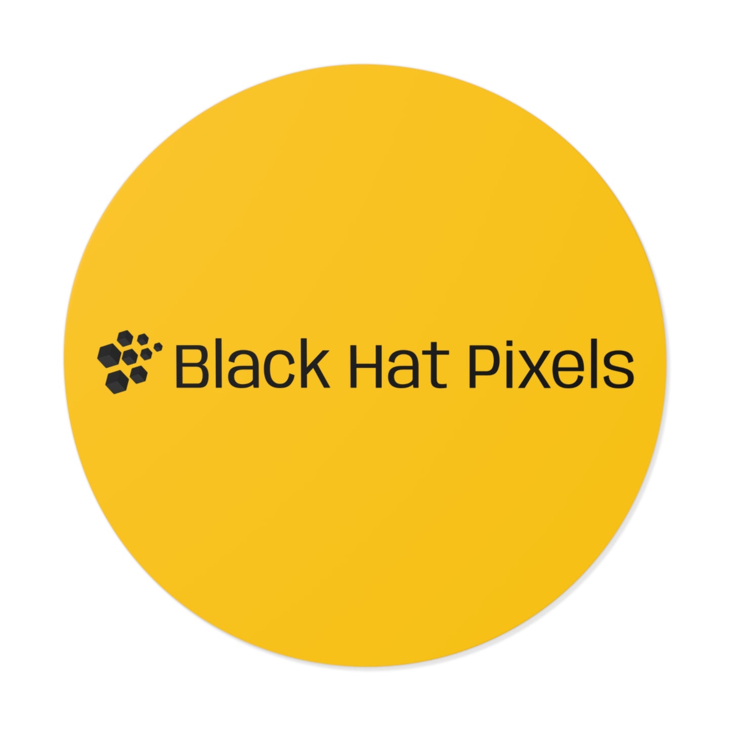 Black Hat Pixels • Die-Cut Sticker