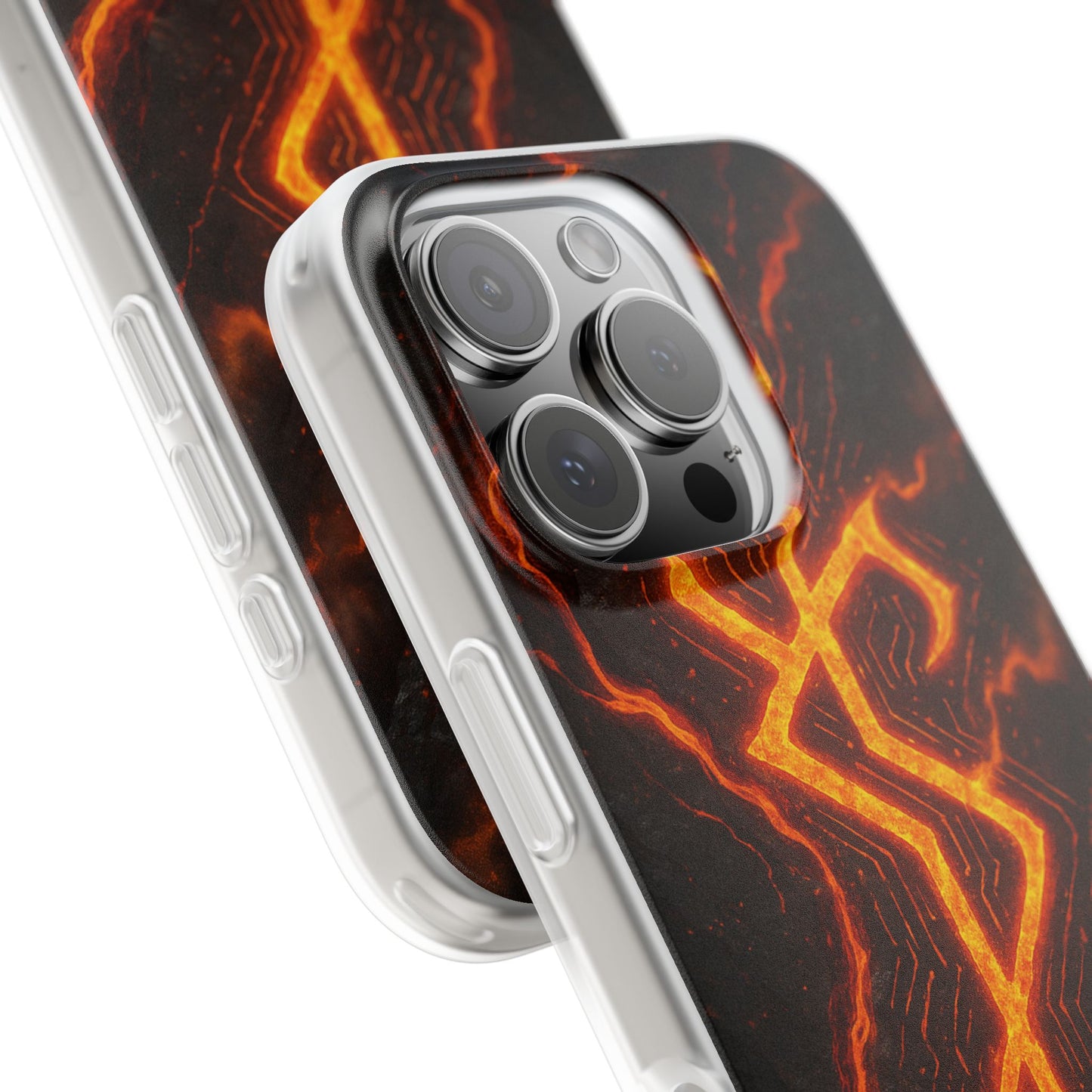 Molten Glyph • Apple iPhone 16 • Flexi Clear Case