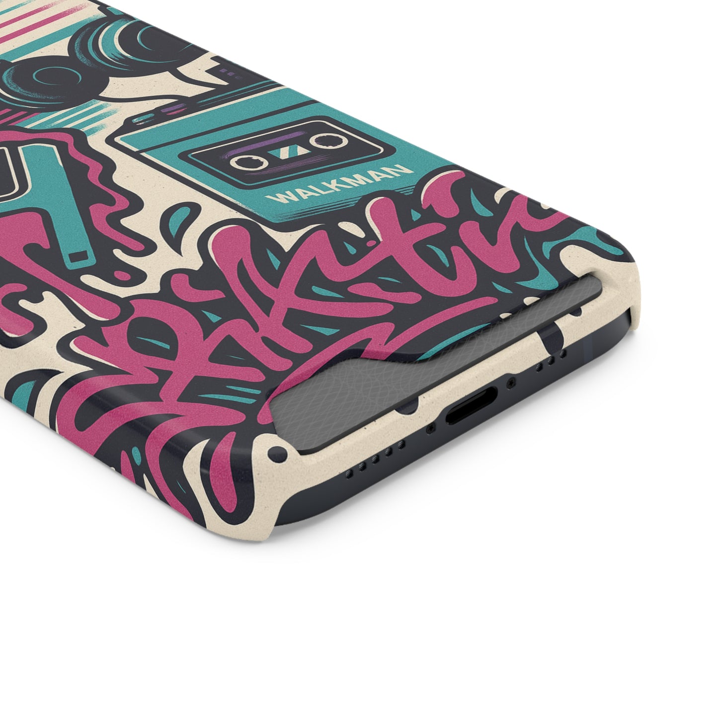 Retro Beats • Apple iPhone 13 • MagSafe® Tough Case with Card Holder