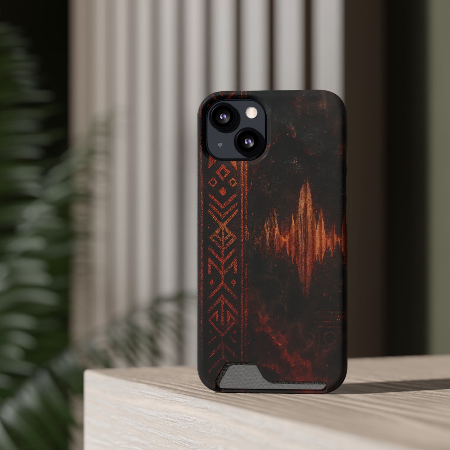 Tribal Pulse • Apple iPhone 13 • MagSafe® Tough Case with Card Holder