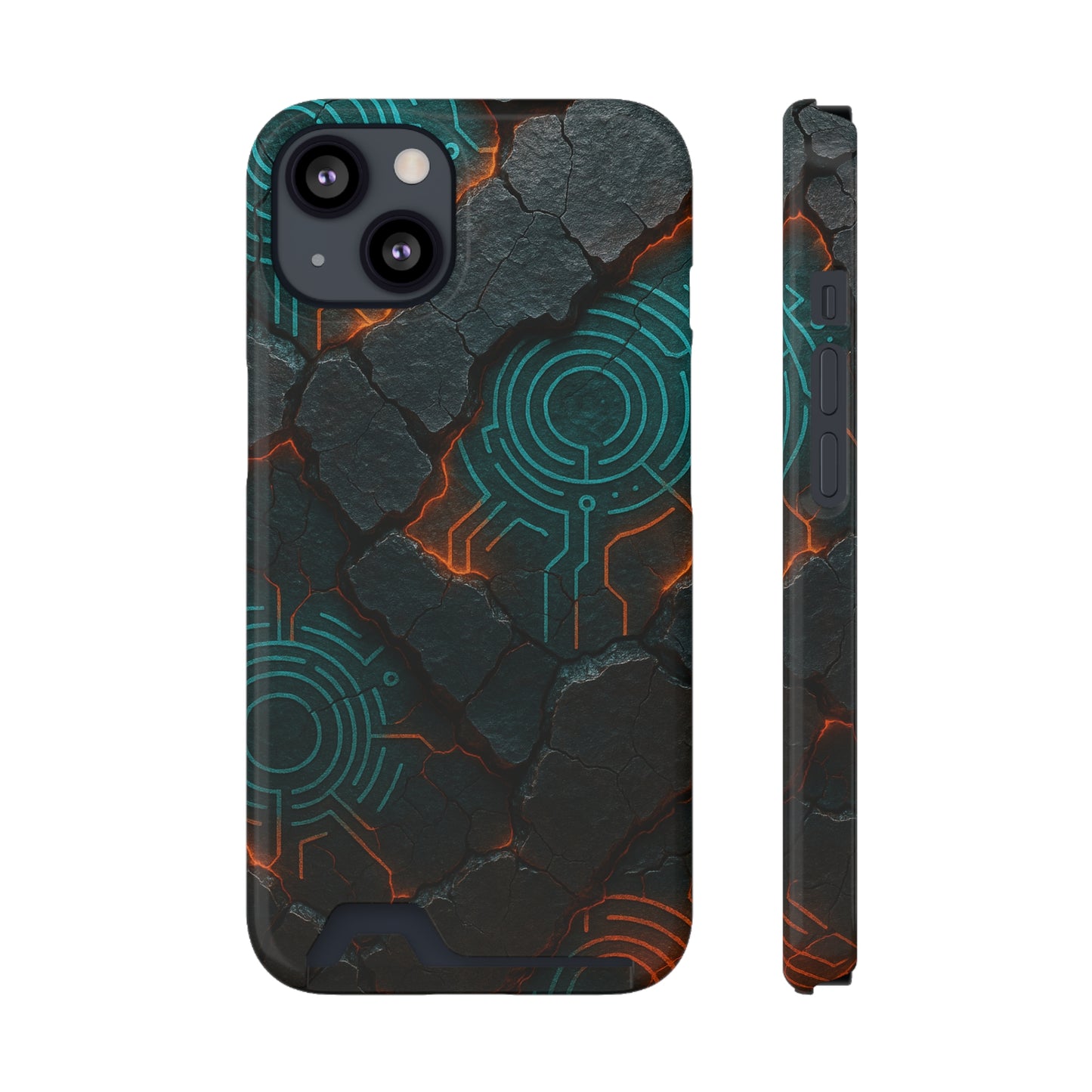 Circuit Eruption • Apple iPhone 13 • MagSafe® Tough Case with Card Holder