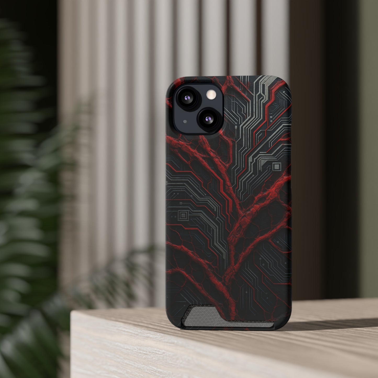 Binary Vein • Apple iPhone 13 • MagSafe® Tough Case with Card Holder