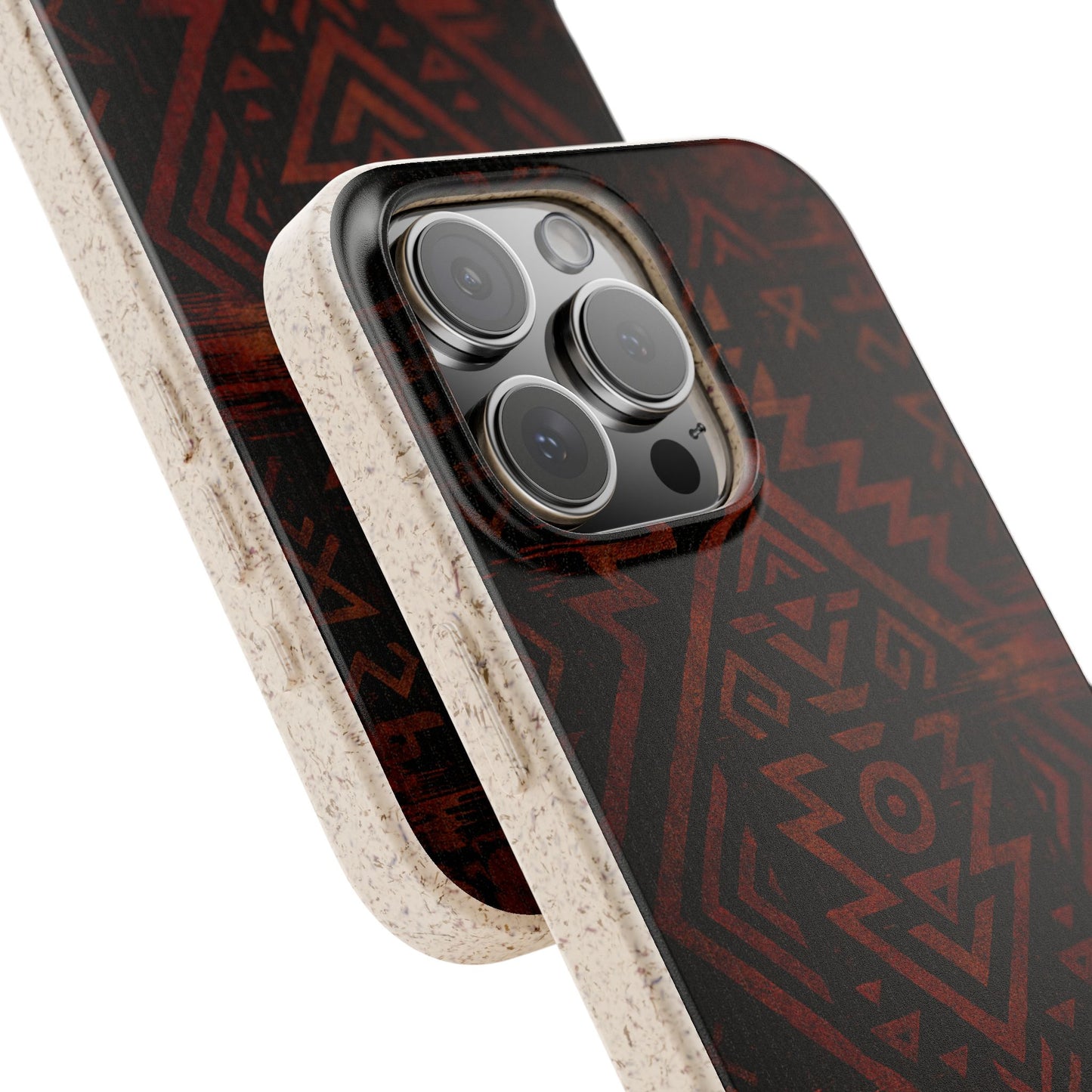 Tribal Glitch • Apple iPhone 16 Eco-Friendly Phone Case