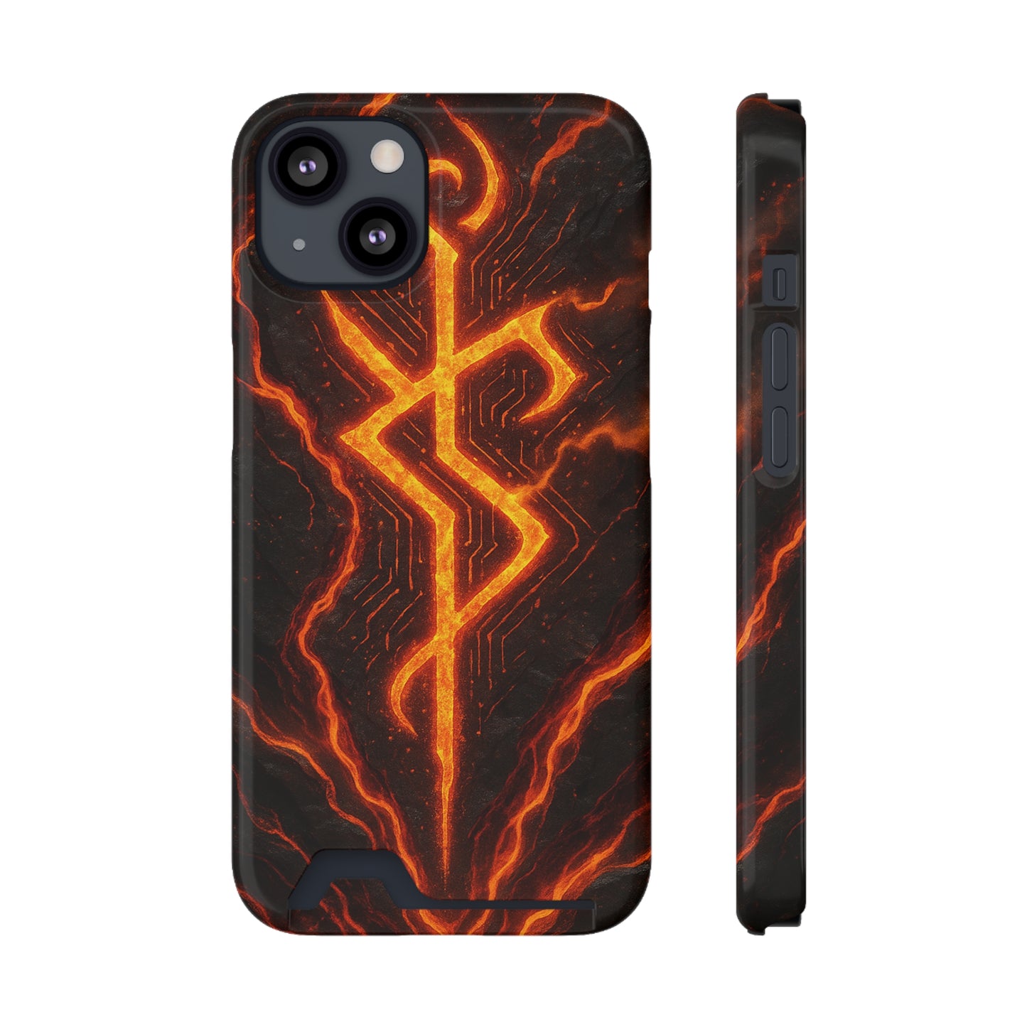 Molten Glyph • Apple iPhone 13 • MagSafe® Tough Case with Card Holder