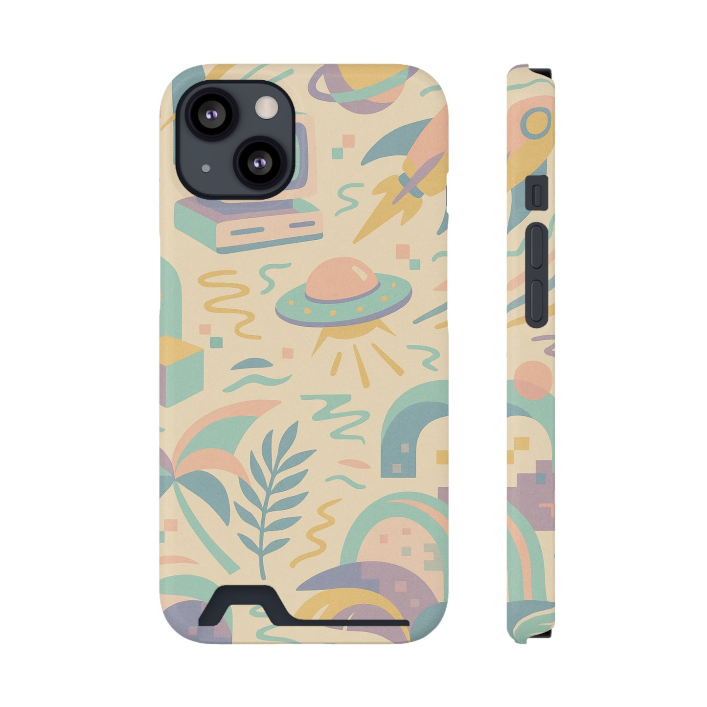 Galactic Whimsy • Apple iPhone 13 • MagSafe® Tough Case with Card Holder