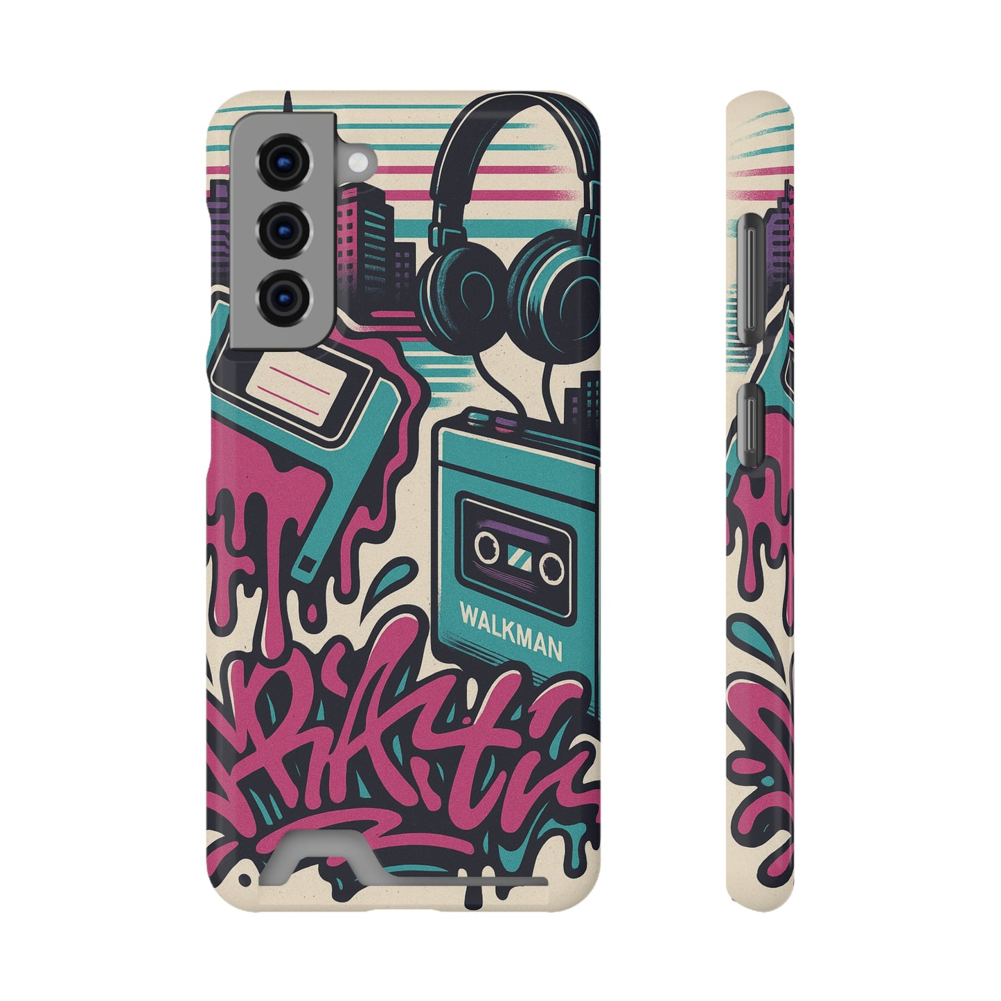 Retro Beats • Samsung Galaxy S21 • MagSafe® Tough Case with Card Holder