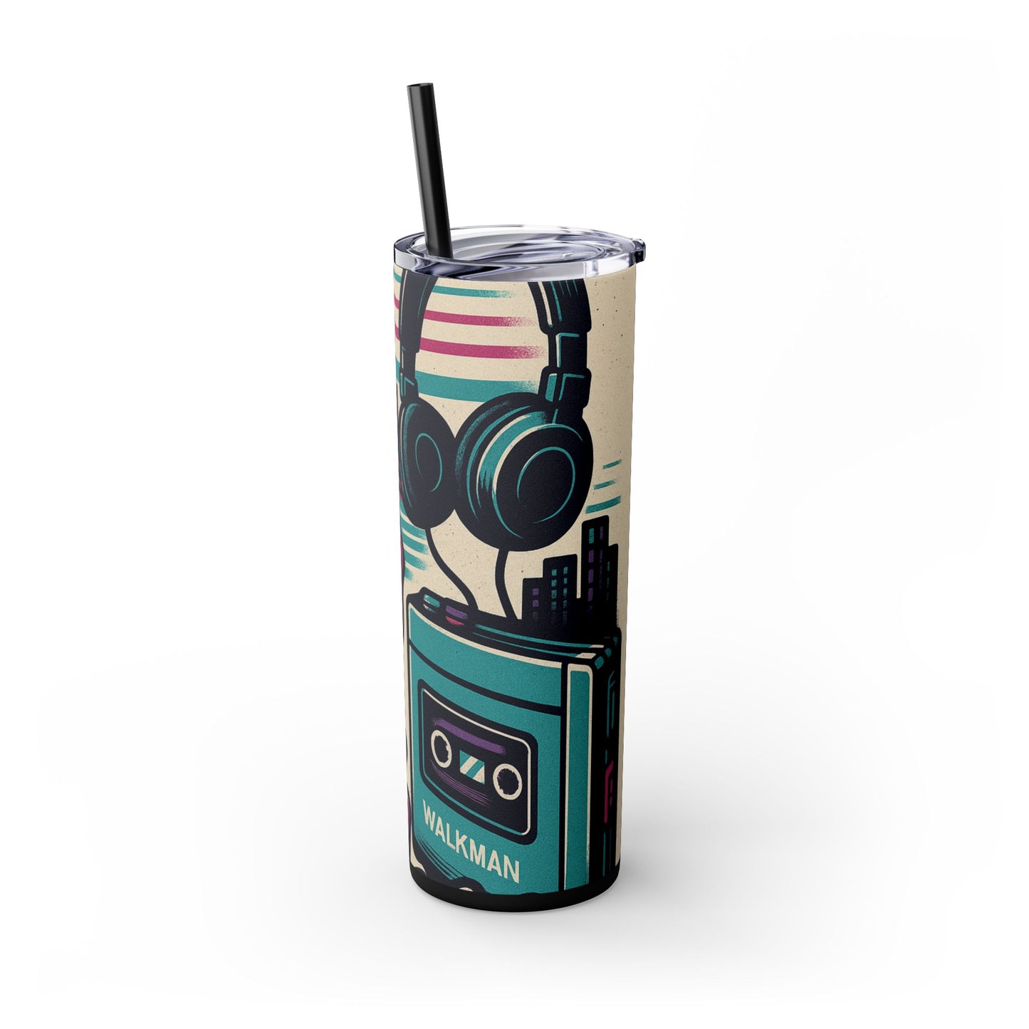 Retro Beats • Skinny Tumbler 20 Oz