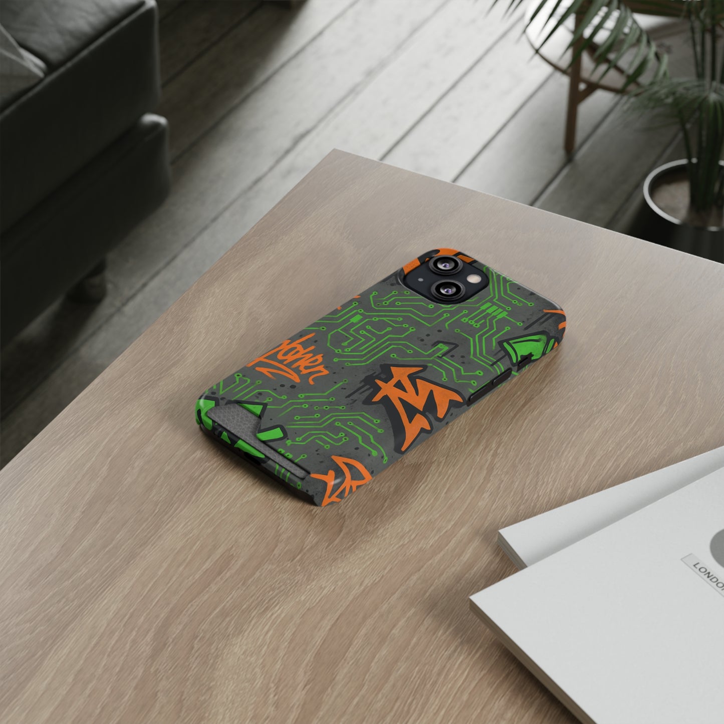 Circuit Cipher • Apple iPhone 13 • MagSafe® Tough Case with Card Holder