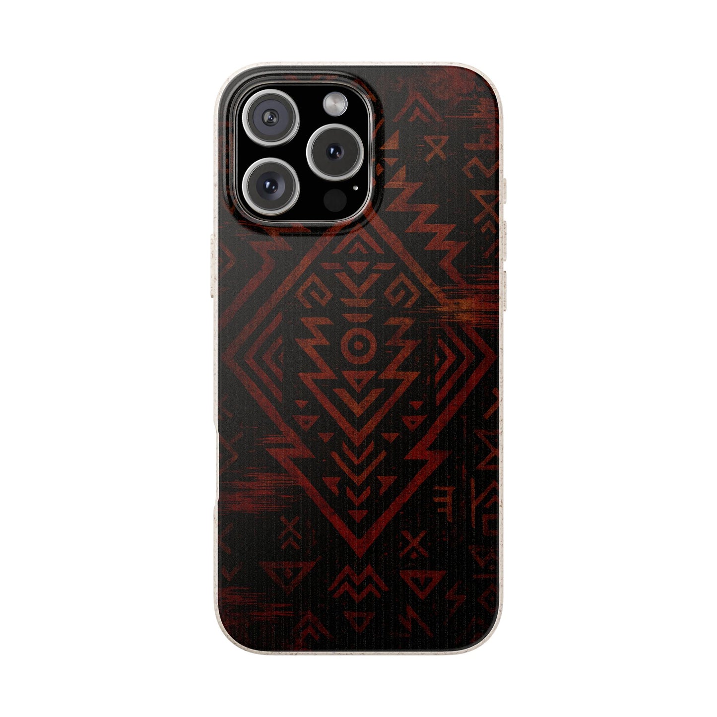 Tribal Glitch • Apple iPhone 16 Eco-Friendly Phone Case
