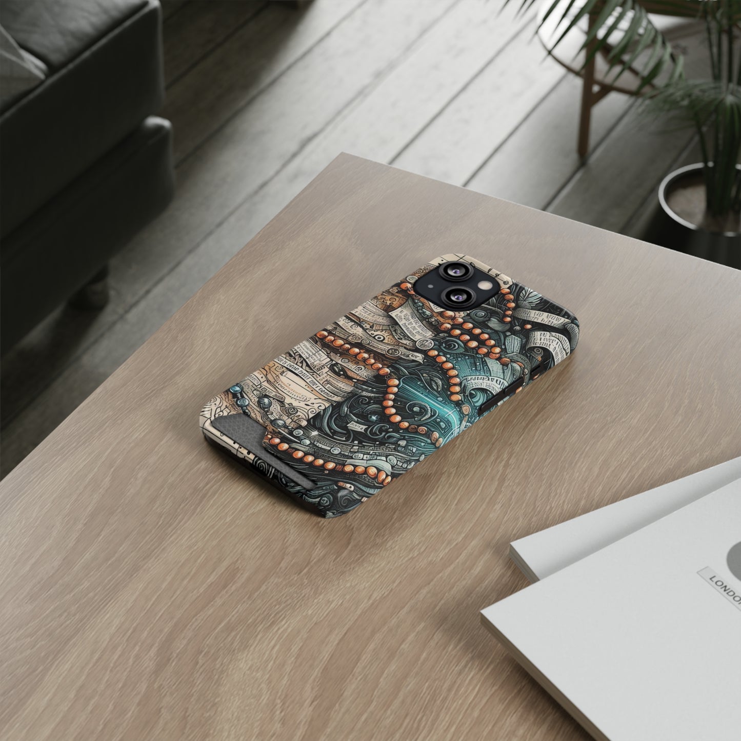 Aeros Divide • Apple iPhone 13 • MagSafe® Tough Case with Card Holder