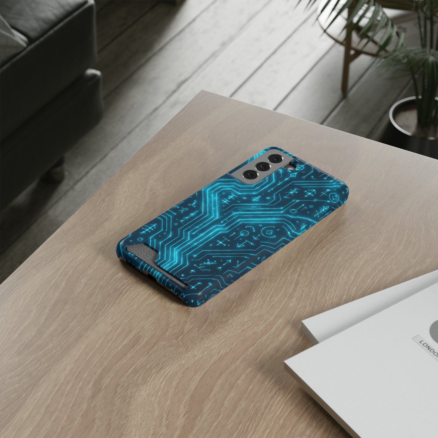 Circuit Glyph • Samsung Galaxy S21 • MagSafe® Tough Case with Card Holder