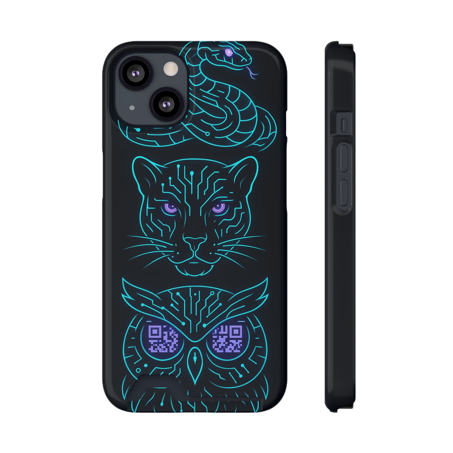Mystic Midnight • Apple iPhone 13 • MagSafe® Tough Case with Card Holder