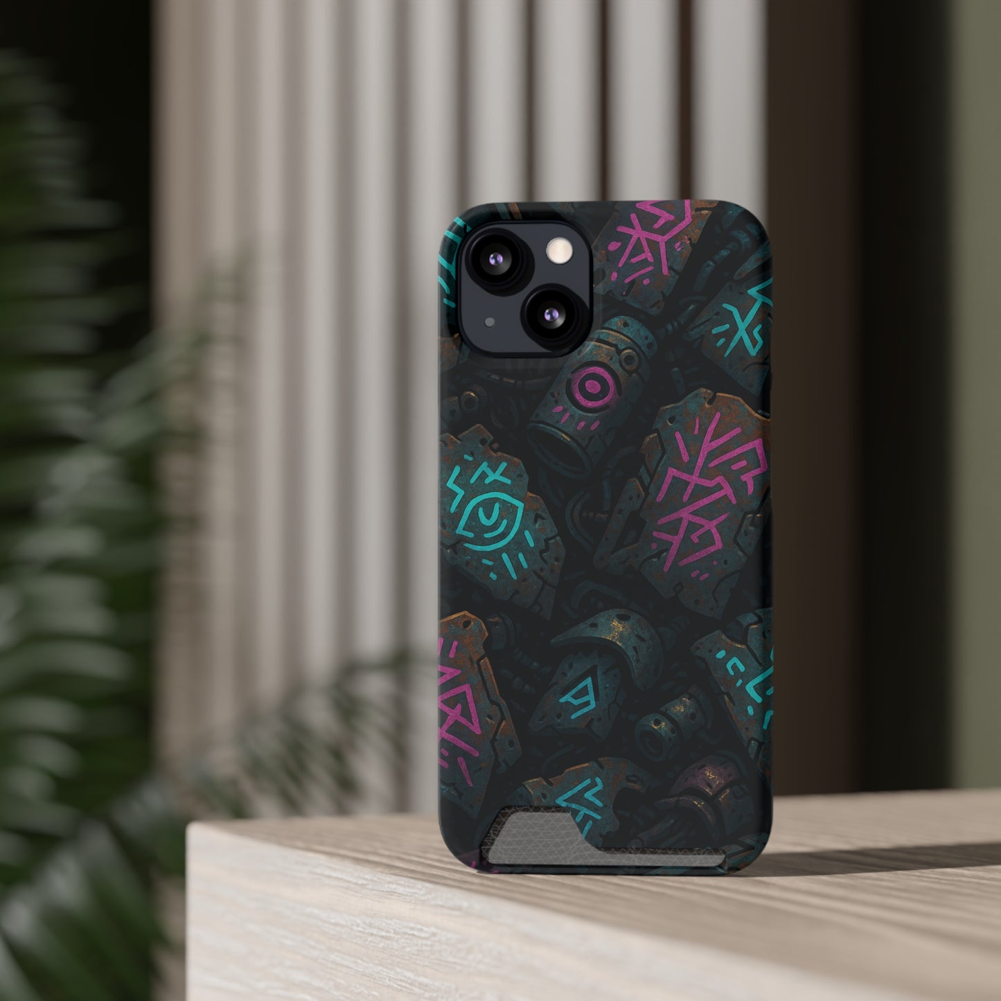 Urban Glyphs • Apple iPhone 13 • MagSafe® Tough Case with Card Holder