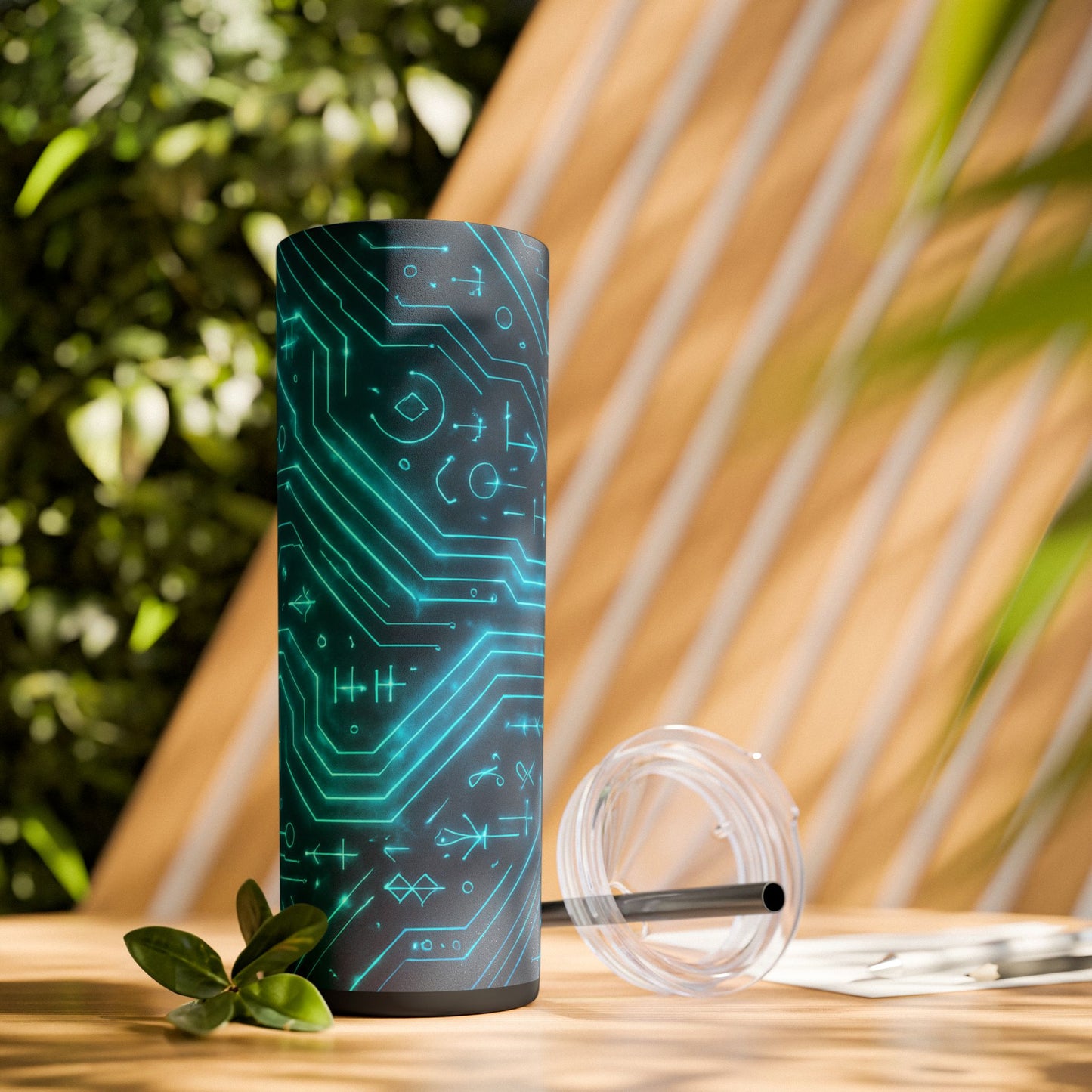 Circuit Glyph • Skinny Tumbler 20 Oz