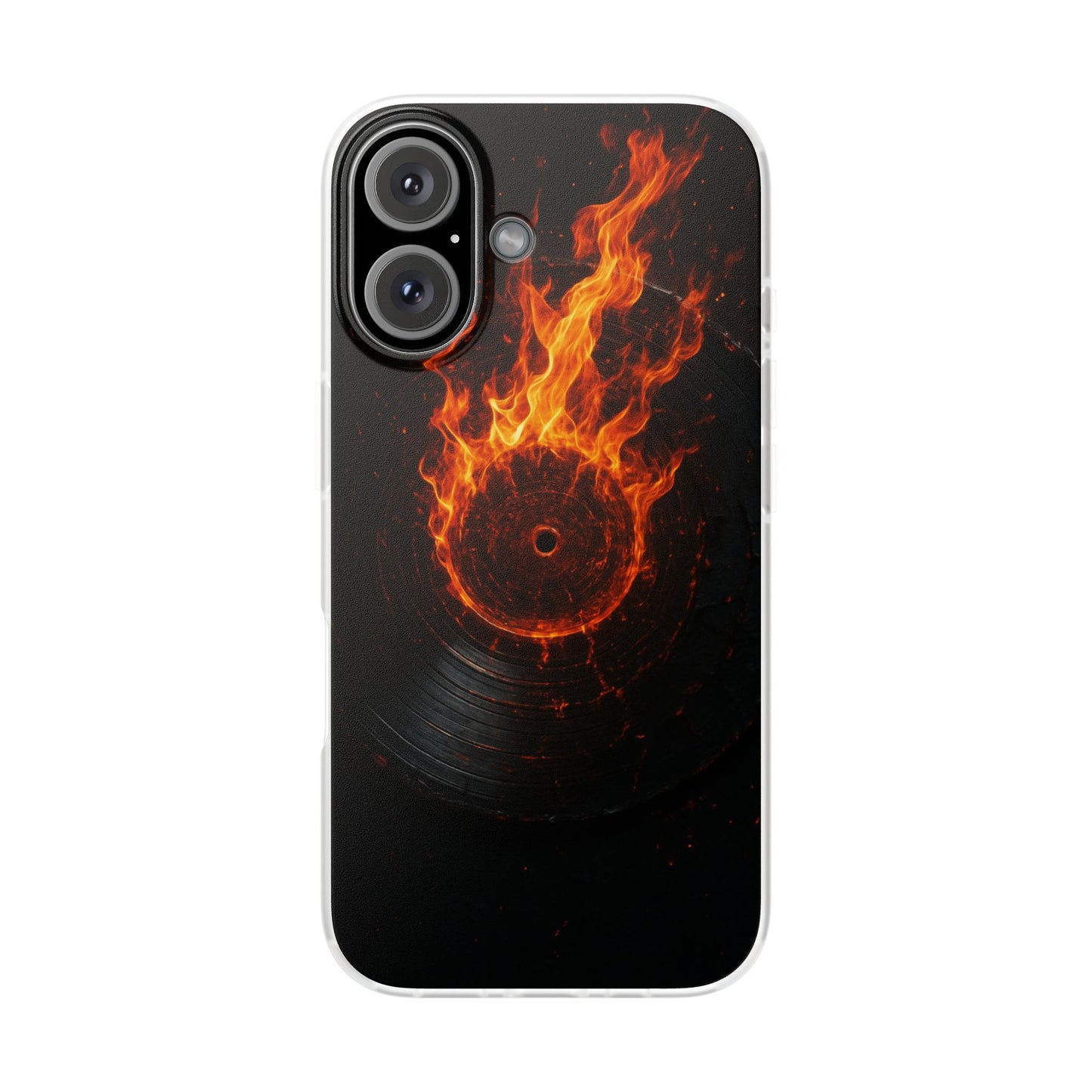Vinyl Inferno • Apple iPhone 16 • Flexi Clear Case