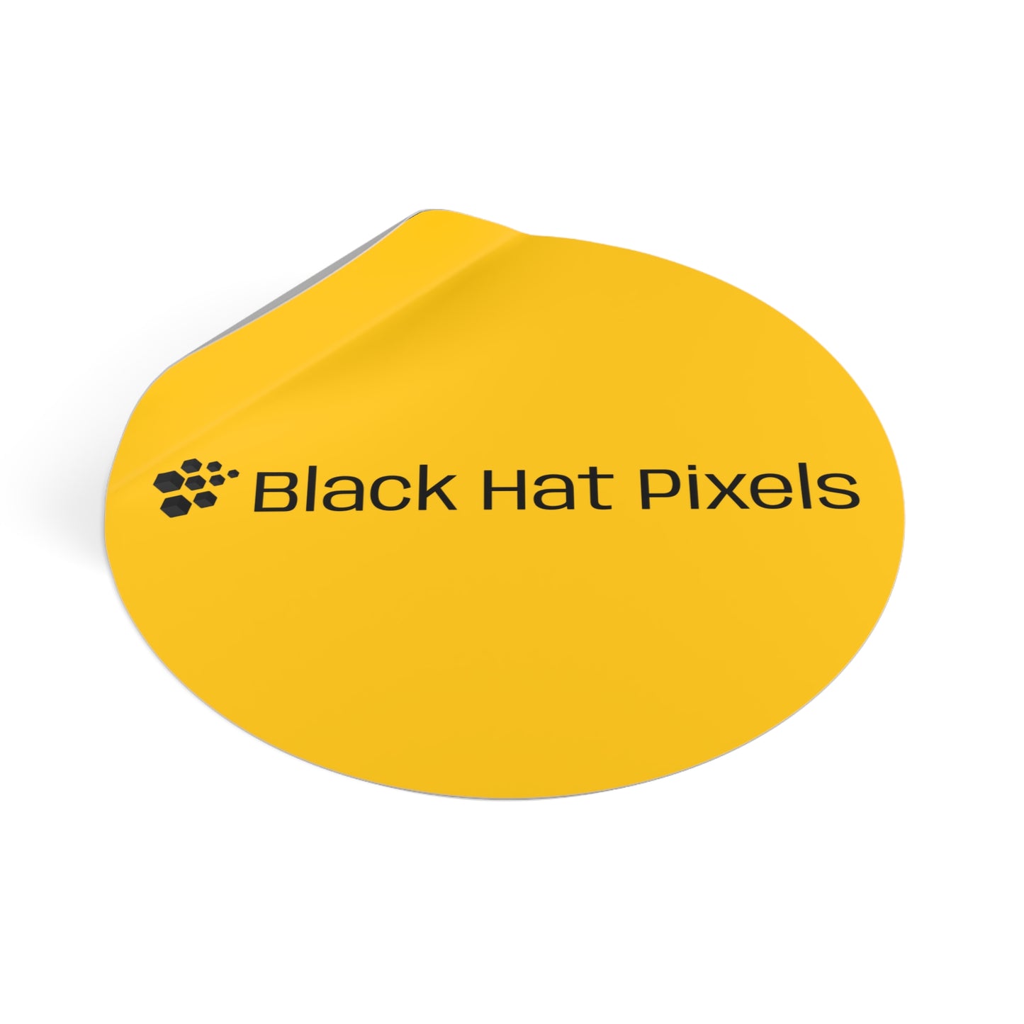 Black Hat Pixels • Die-Cut Sticker
