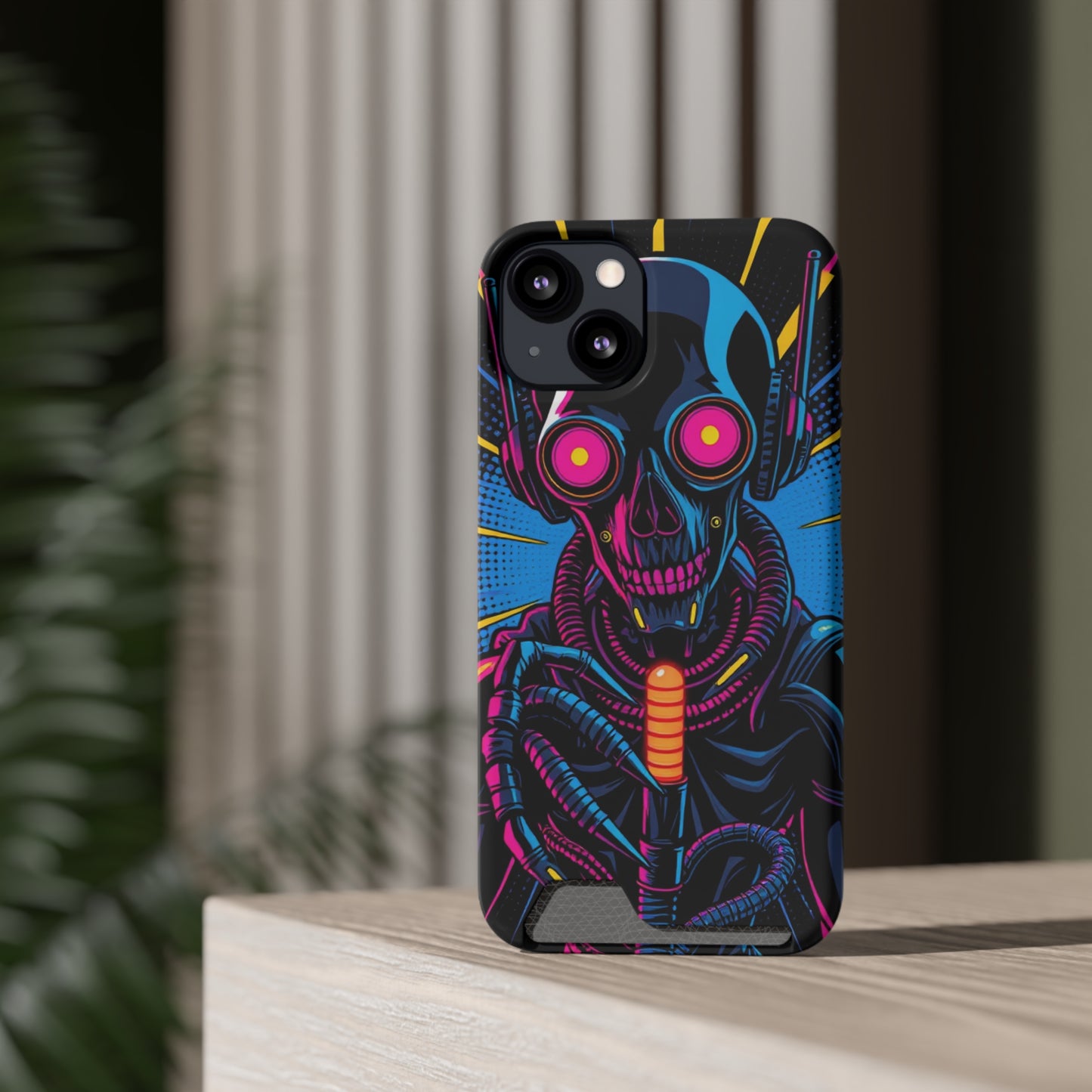 Neon Reaper • Apple iPhone 13 • MagSafe® Tough Case with Card Holder