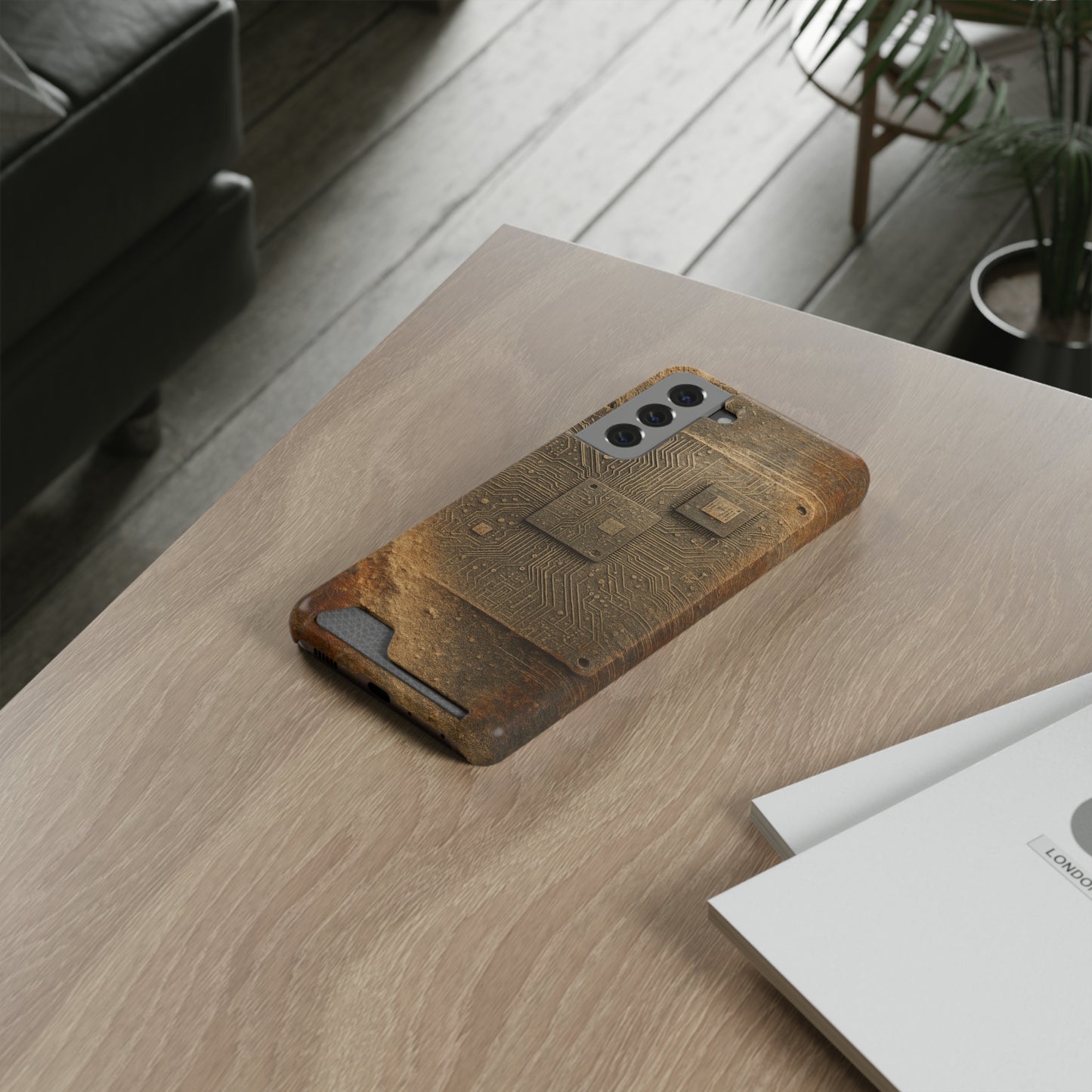 Sand Circuit • Samsung Galaxy S21 • MagSafe® Tough Case with Card Holder