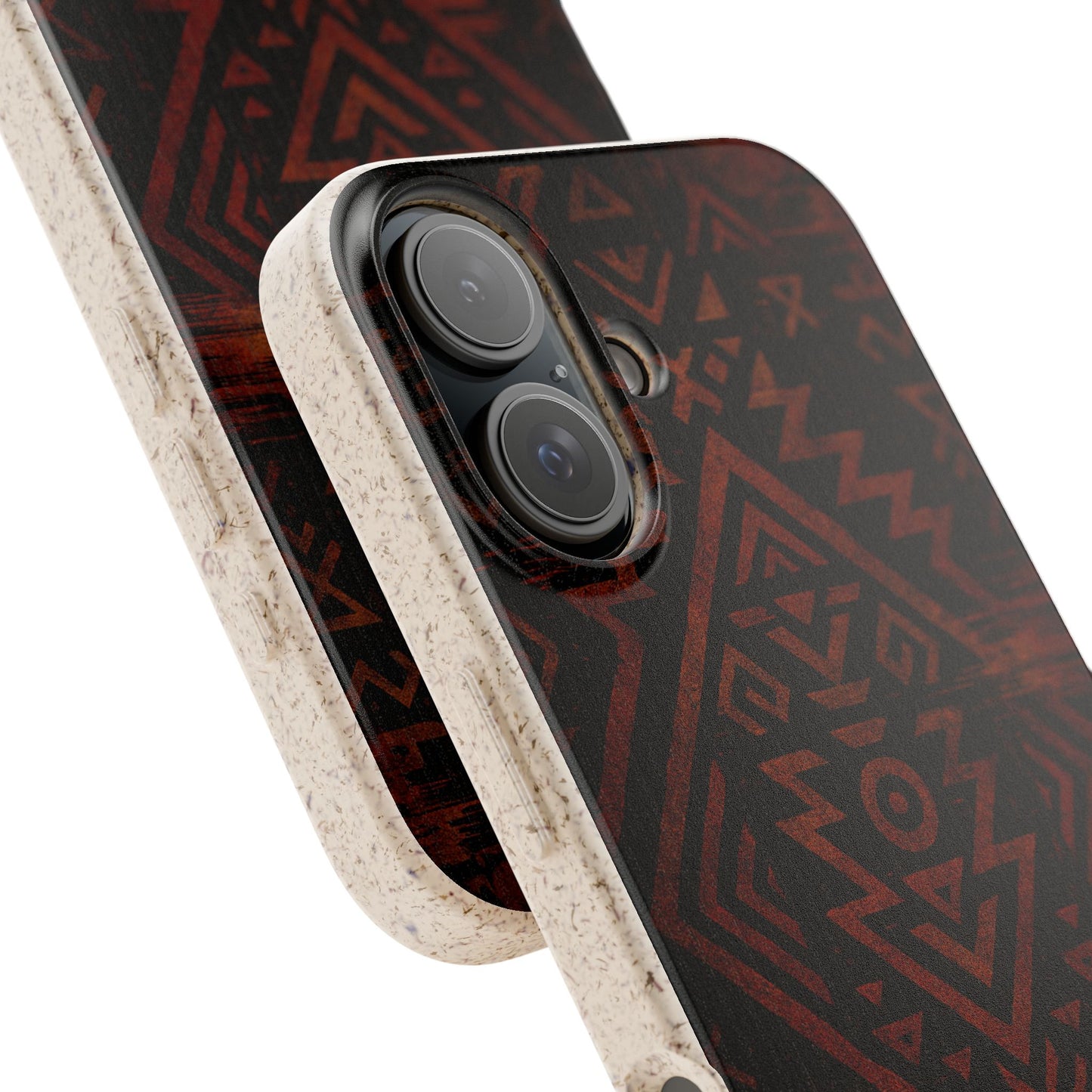 Tribal Glitch • Apple iPhone 16 Eco-Friendly Phone Case