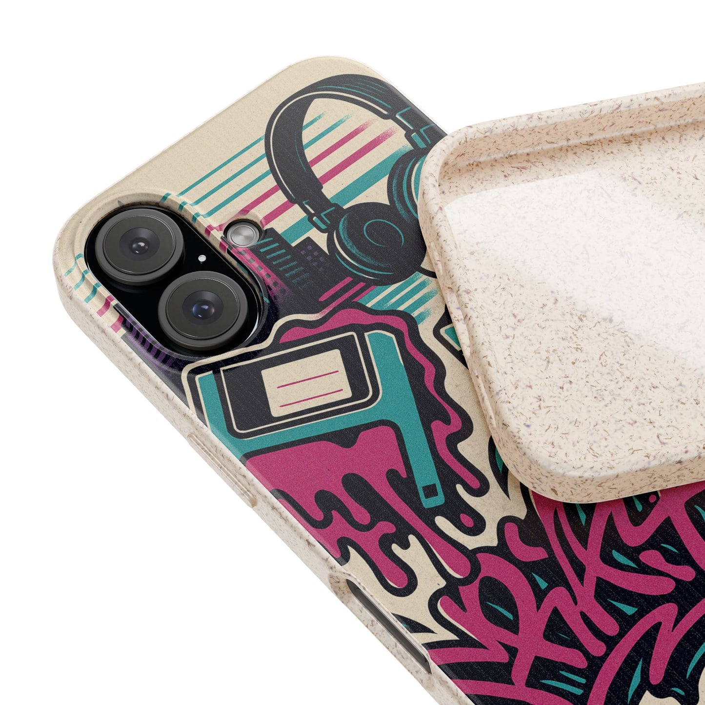 Retro Beats • Apple iPhone 16 Eco-Friendly Phone Case