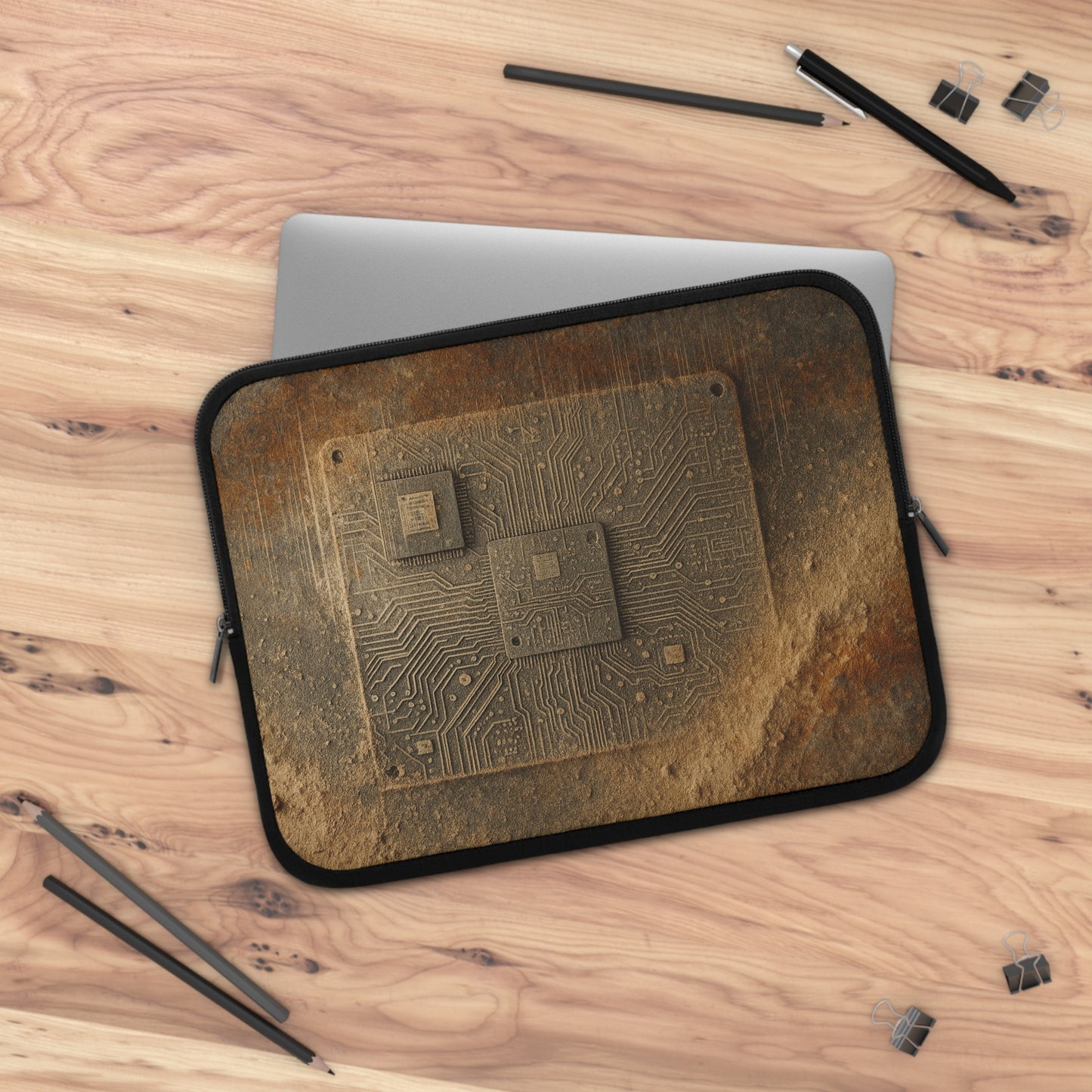 Sand Circuit • Dual Zipper Laptop Sleeve
