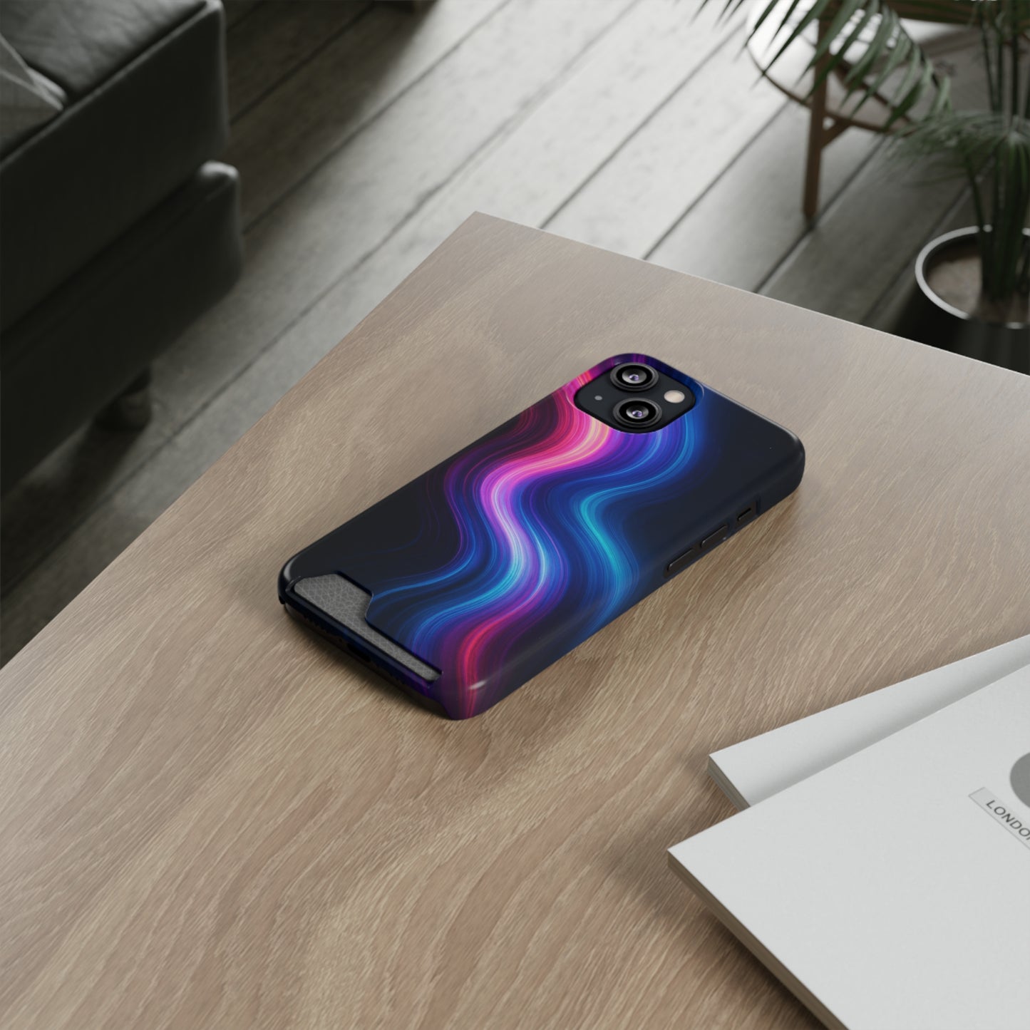 Quantum Surge • Apple iPhone 13 • MagSafe® Tough Case with Card Holder