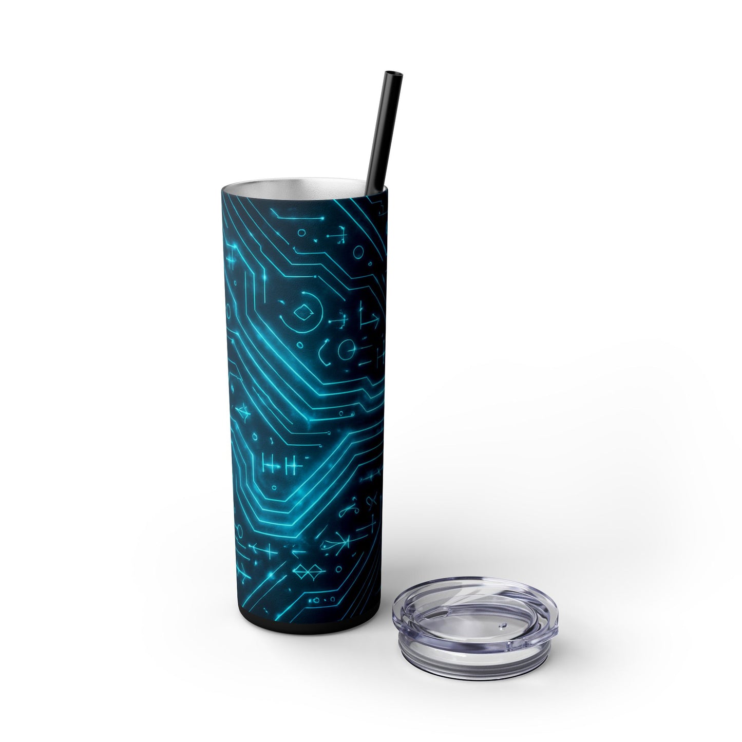 Circuit Glyph • Skinny Tumbler 20 Oz