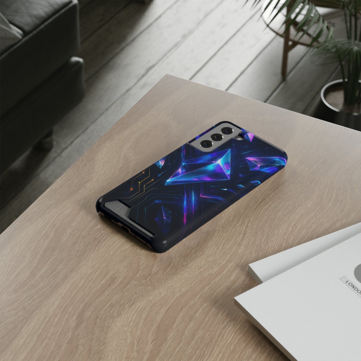 Circuit Shard • Samsung Galaxy S21 • MagSafe® Tough Case with Card Holder