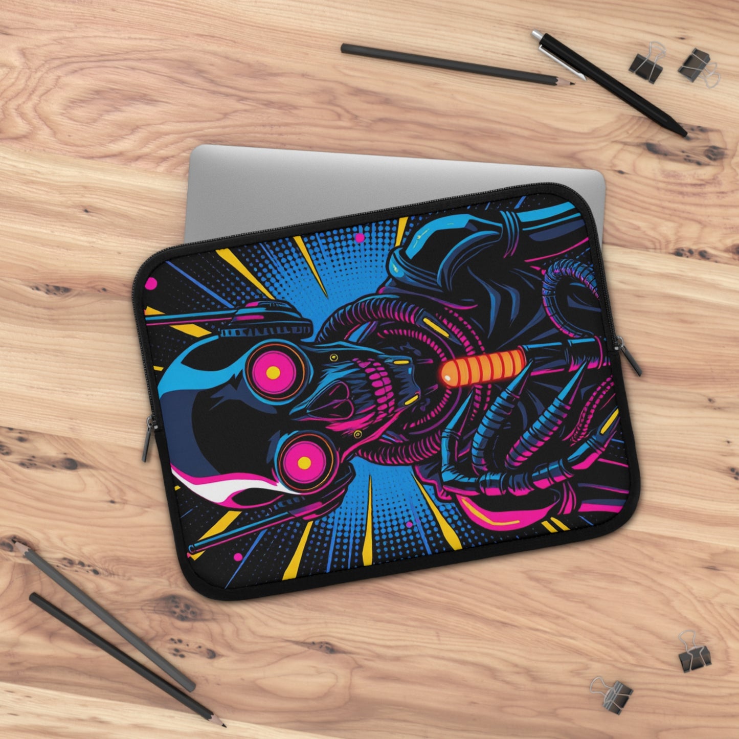 Neon Reaper • Dual Zipper Laptop Sleeve