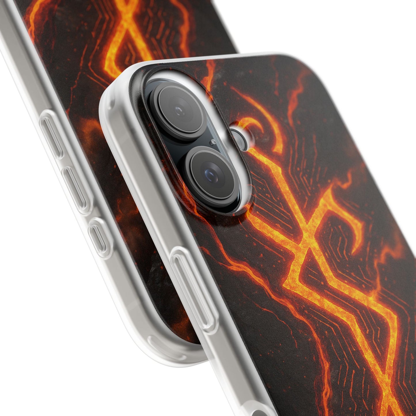 Molten Glyph • Apple iPhone 16 • Flexi Clear Case