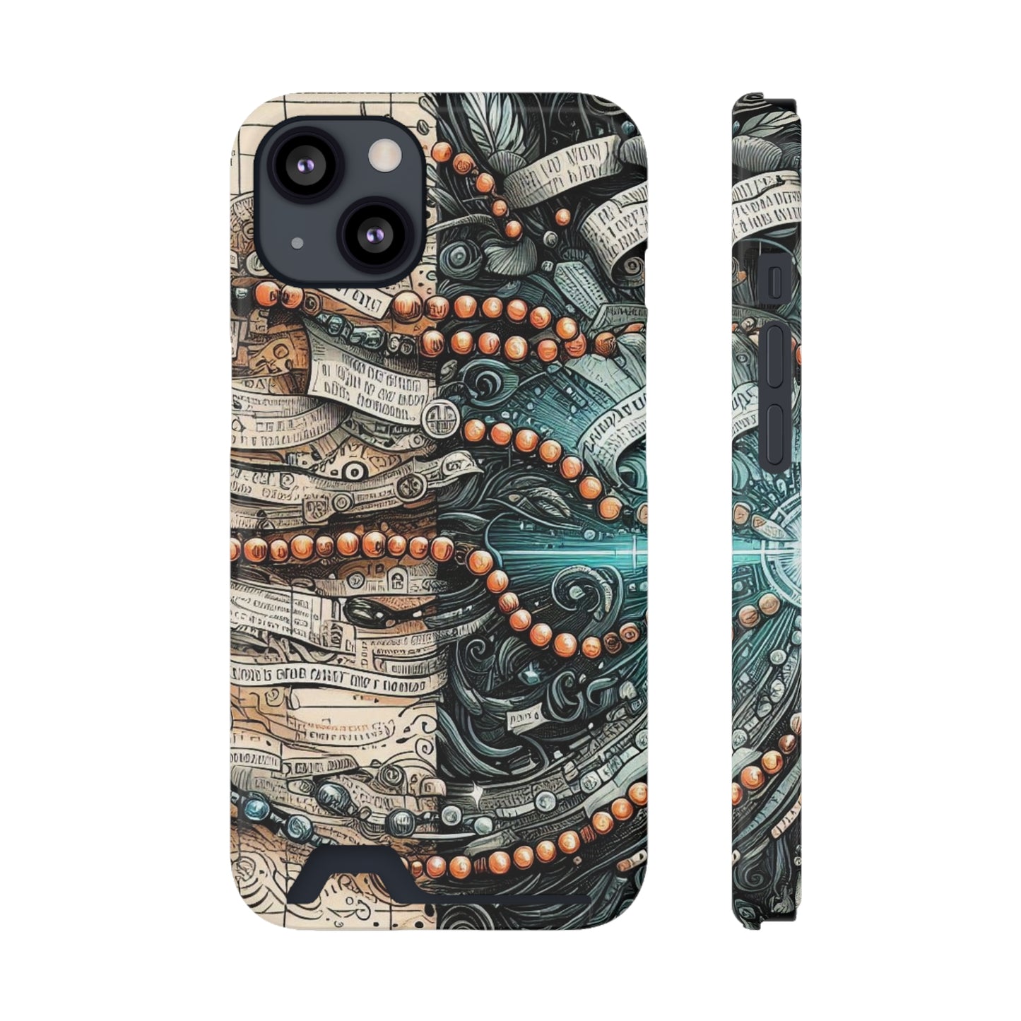 Aeros Divide • Apple iPhone 13 • MagSafe® Tough Case with Card Holder