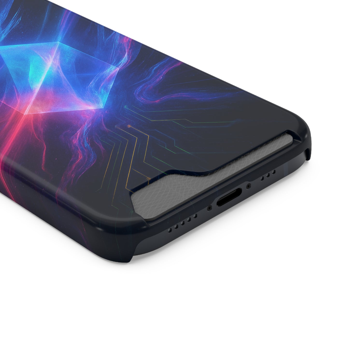 Crystal Silicone • Apple iPhone 13 • MagSafe® Tough Case with Card Holder