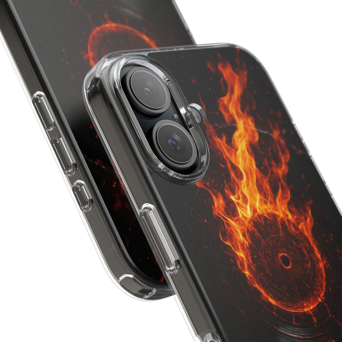 Vinyl Inferno • Apple iPhone 16 • Clear Case