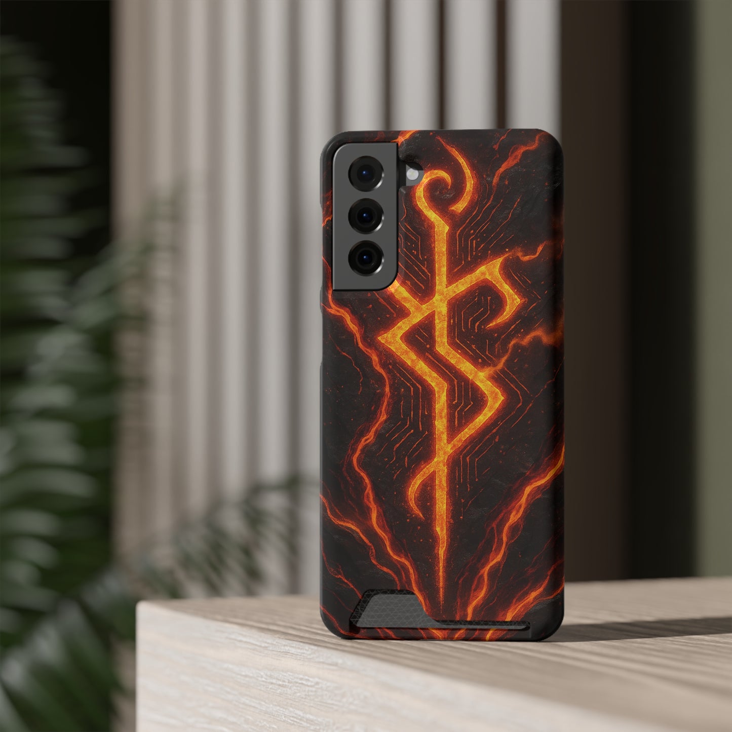 Molten Glyph • Samsung Galaxy S21 • MagSafe® Tough Case with Card Holder