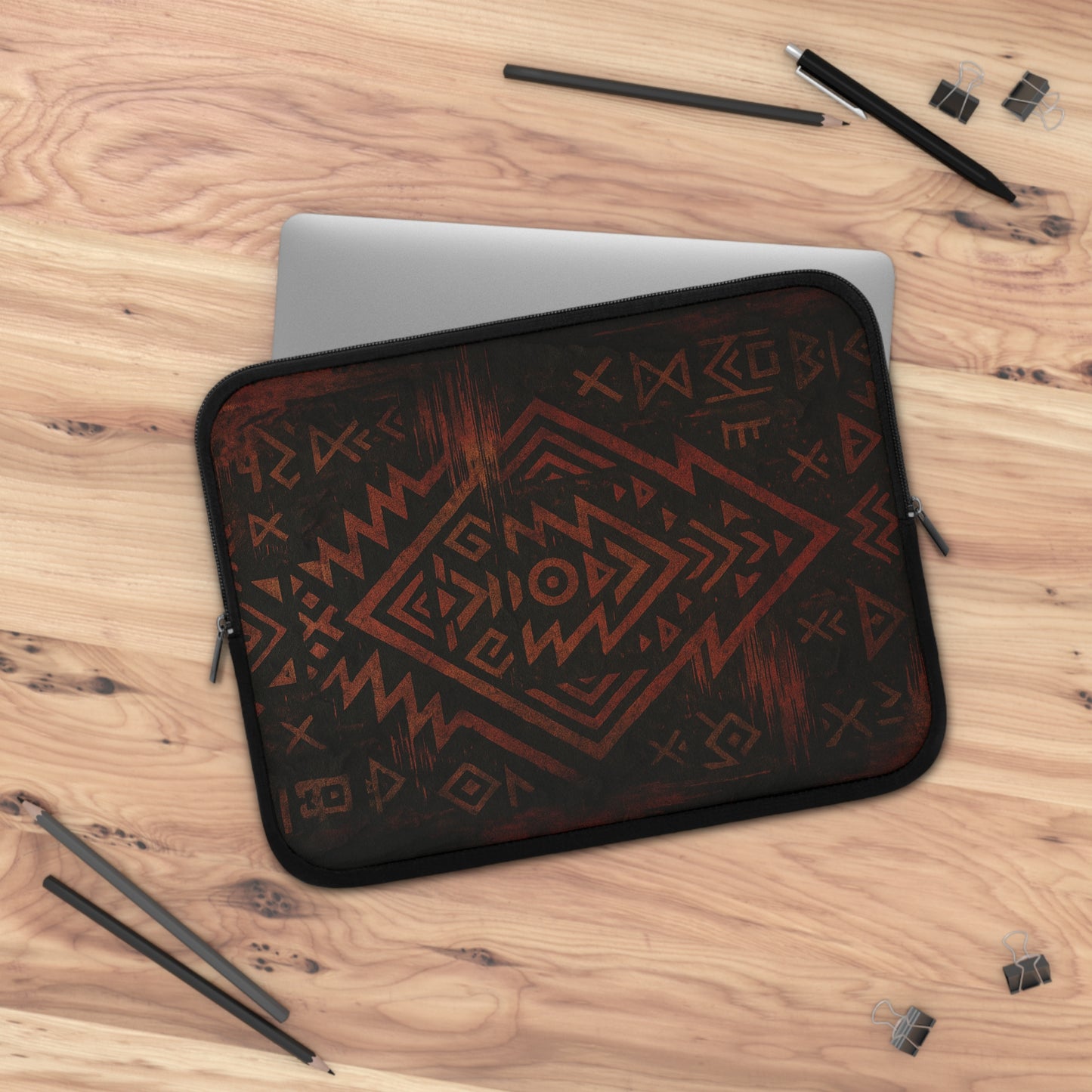 Tribal Glitch • Dual Zipper Laptop Sleeve